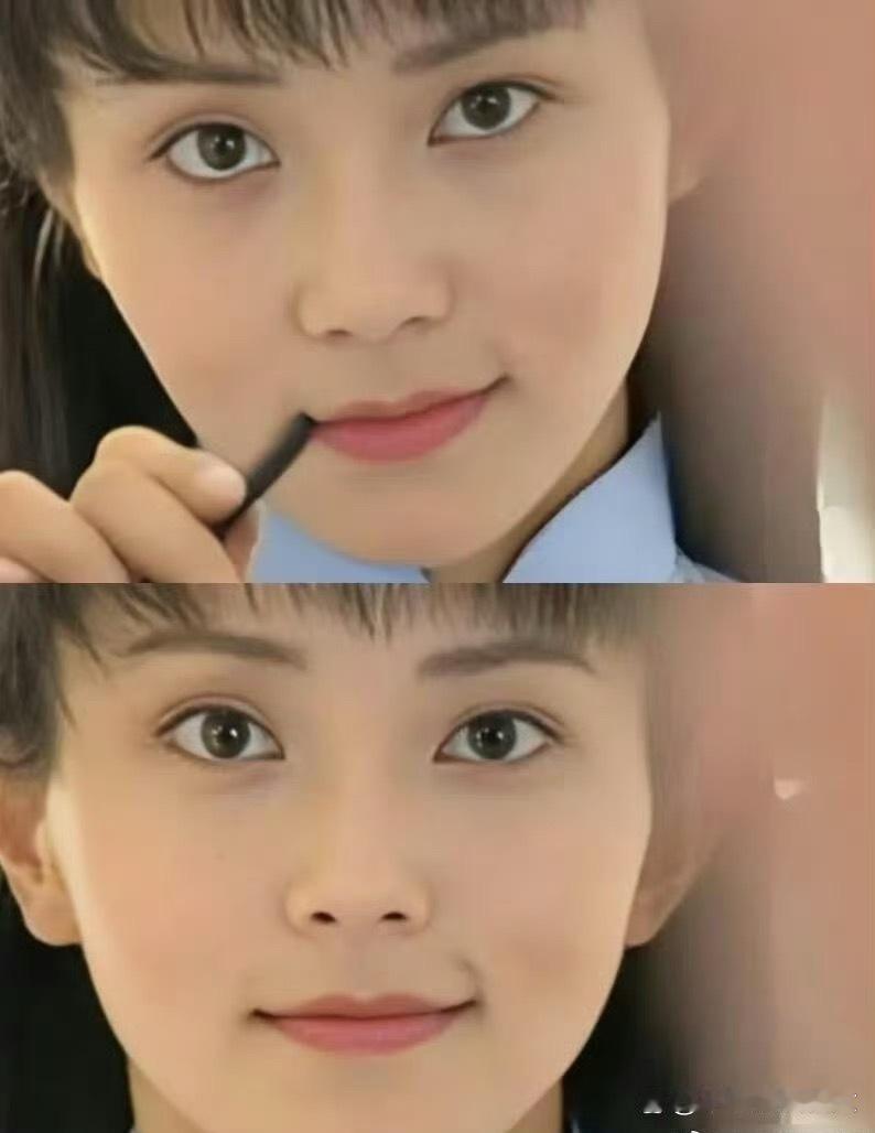 为什么没人画这种妆了？看着好干净清透啊…现在反而流行图二这种画法了