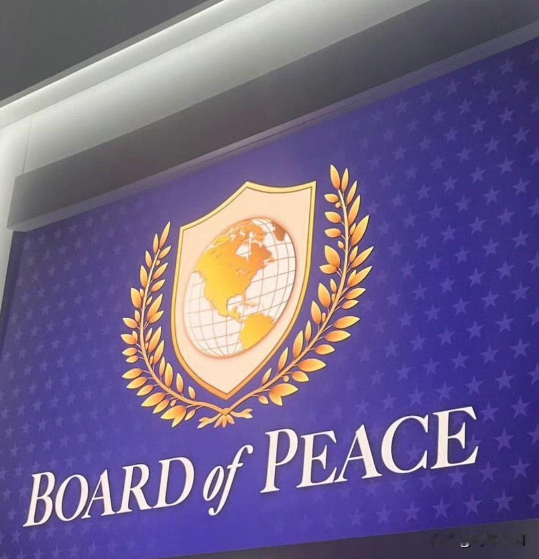 特朗普的“和平委员会”标志，基本上就是联合国标志的翻版，只不过被涂成了金色，而且