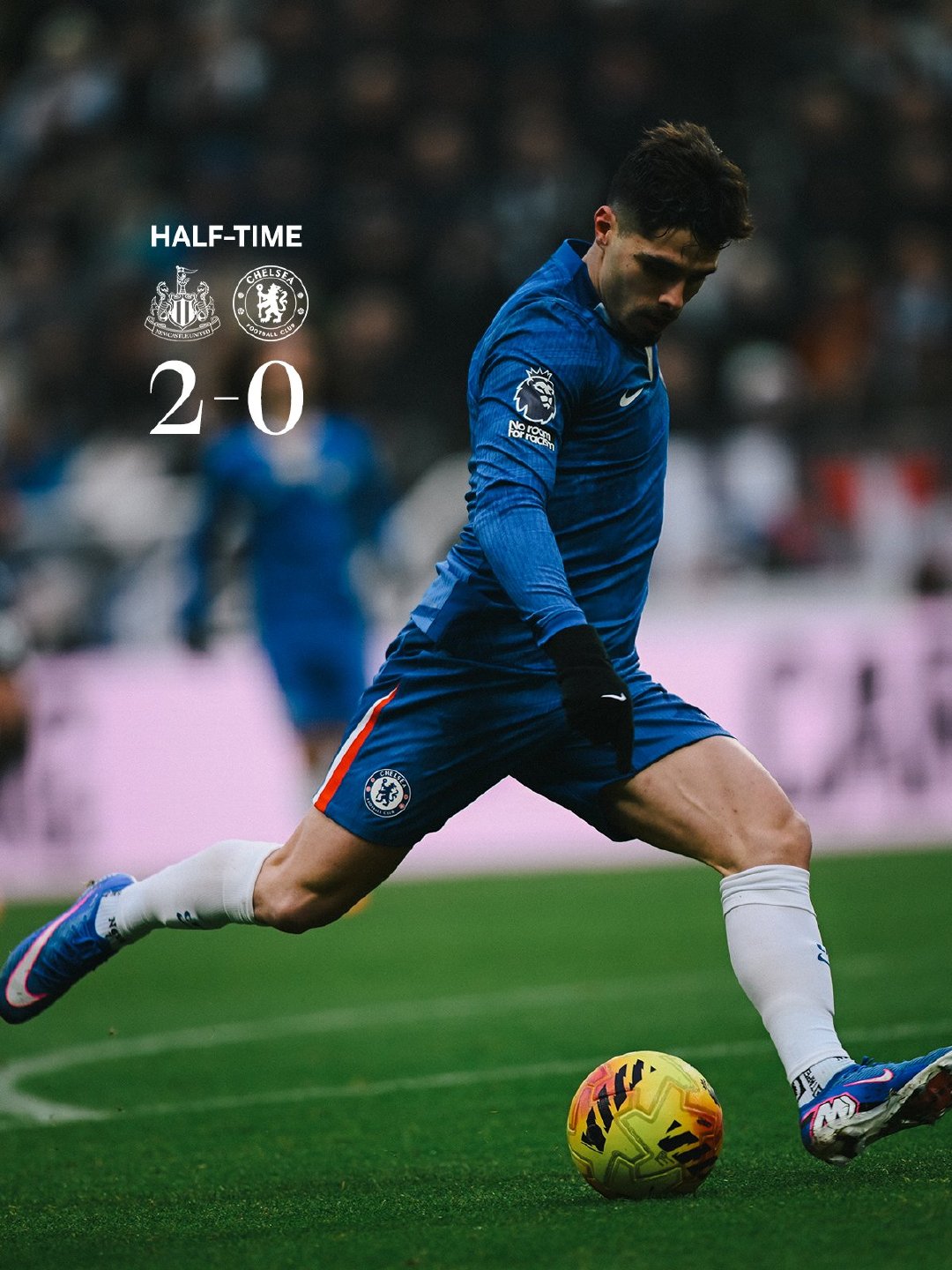 【蓝车被强拆】纽卡斯尔联vs切尔西，上半时，切尔西踢得实在是差，结束停赛的凯塞多