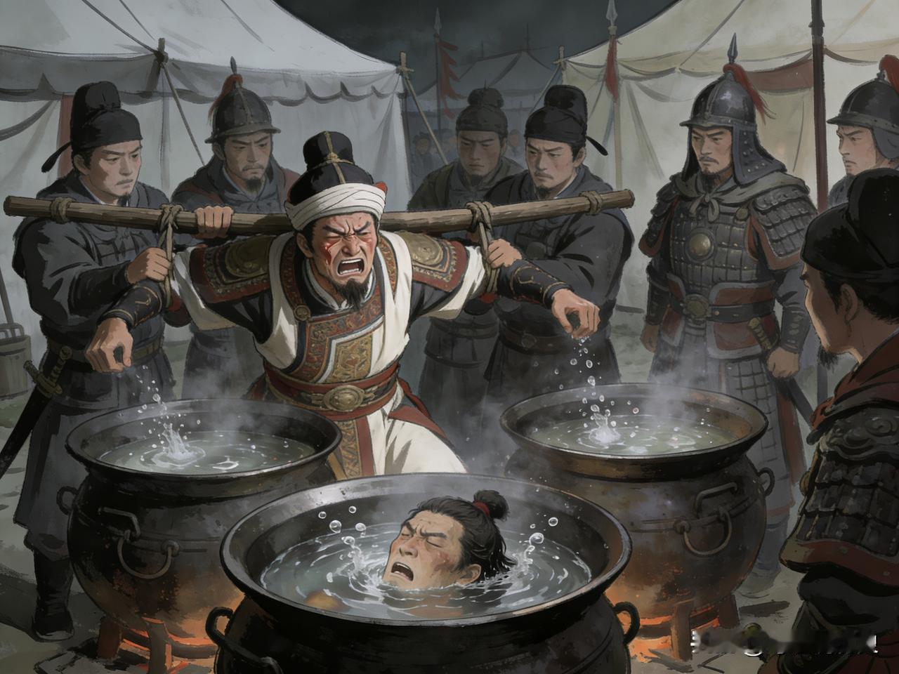 乾化四年，南诏猛将赵嵯政被王建部将王宗范活捉，昏迷的他被奇怪的肉香熏醒，睁开眼，