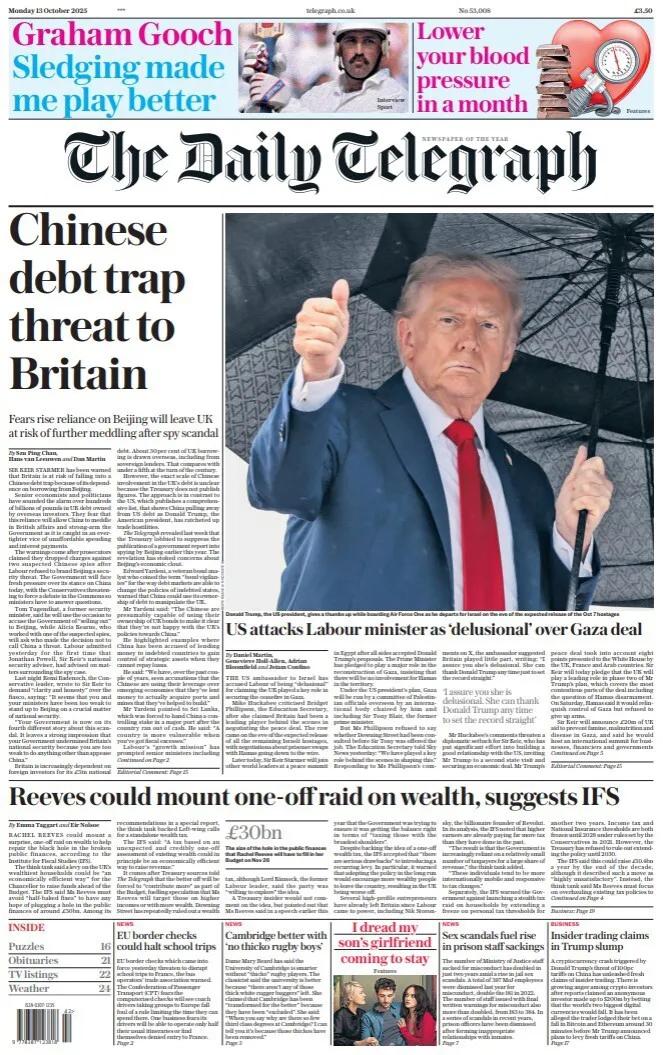 随着人们对俄乌战争厌烦，英国《每日电讯报》又开始把“火力”对准中国，接连好几天在