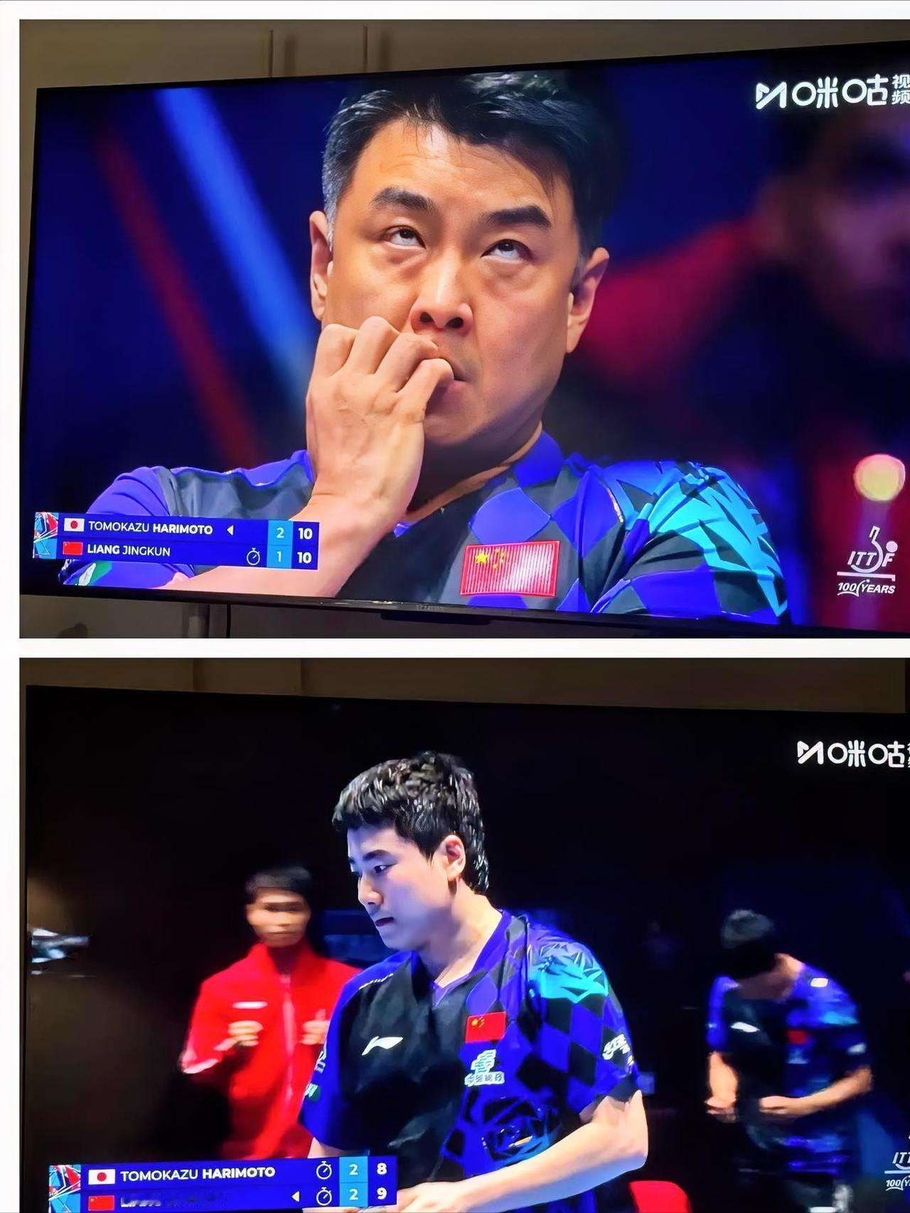 张本智和现在估计肠子都悔青了他千不该万不该，决胜局中，本不该在自己8：3大比