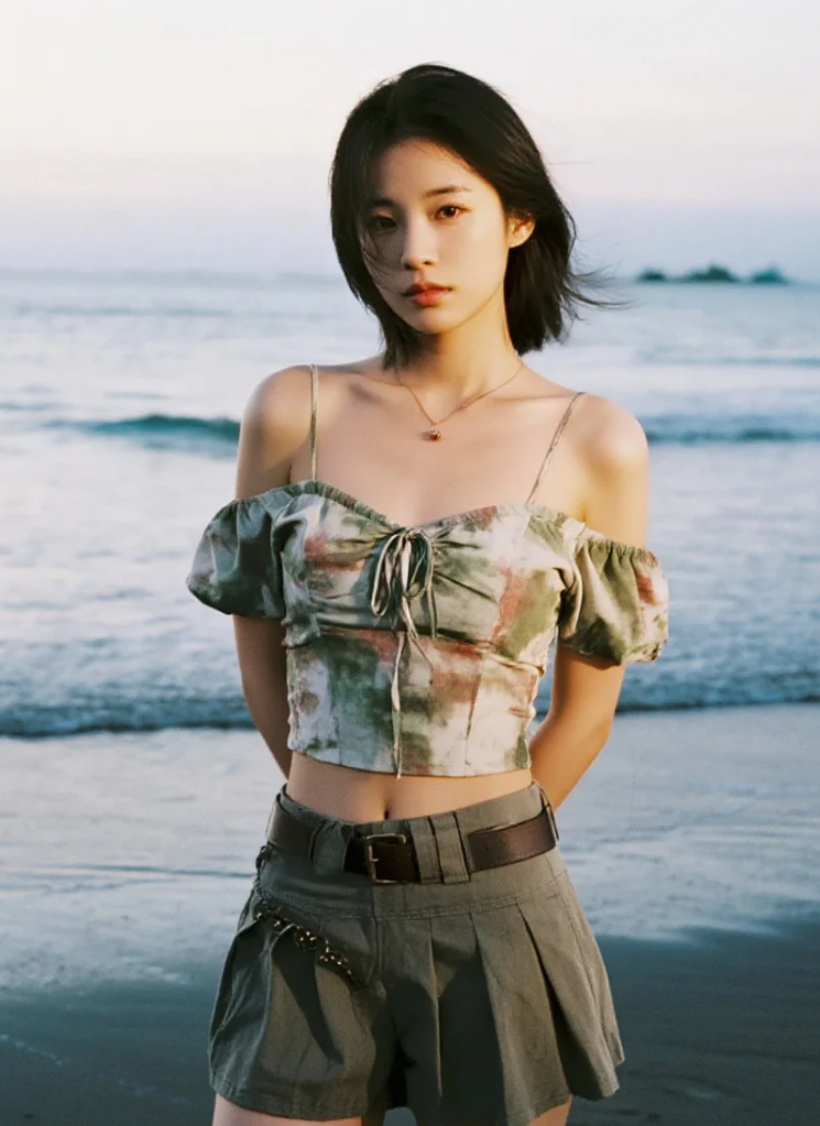 这抹身影，是海边最美的风景线
