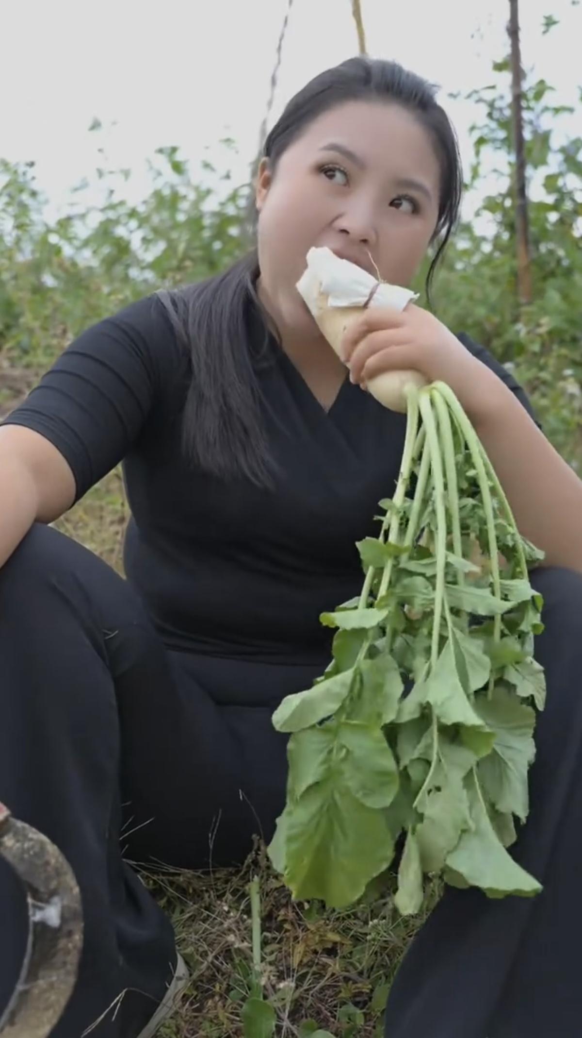拔个萝卜当水果，把皮一削能解渴。农民干活不讲究，…………………………请你
