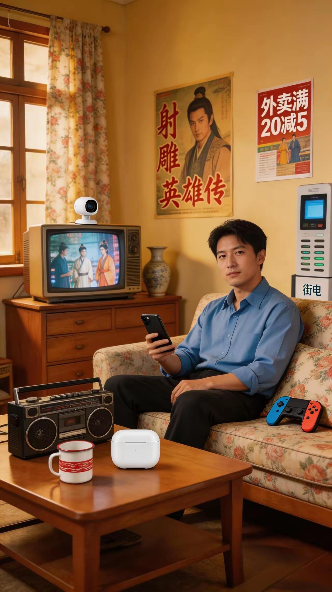 挑战脑力，找出差异一张展现80年代家庭场景的图片中，存在多处与那个年代不符的物