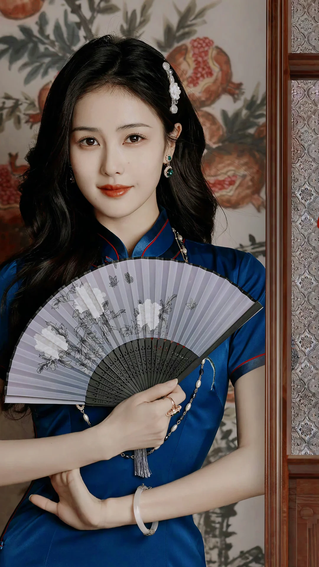 白鹿国风旗袍造型💙祝各位考生旗开得胜 ​​​