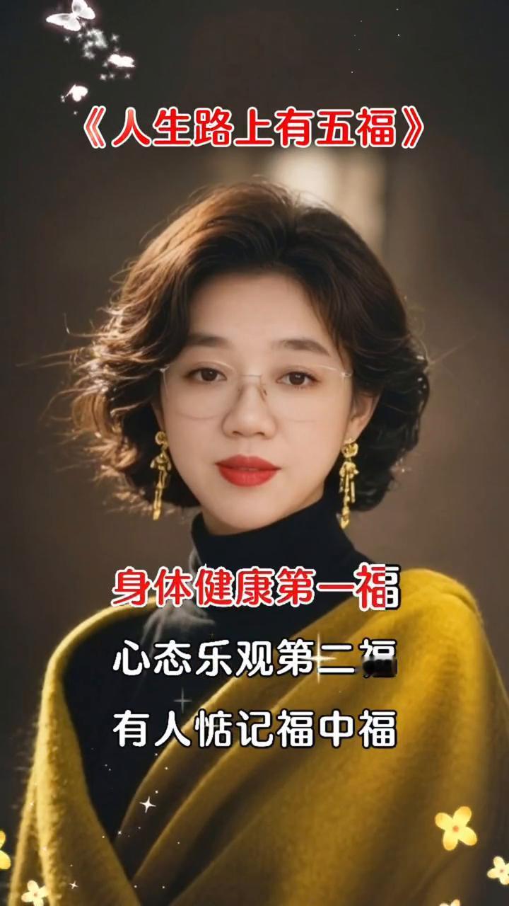 人生路上有五福。人生路上有五福，身体健康第一福，心态乐观第二福。有人惦记福中福