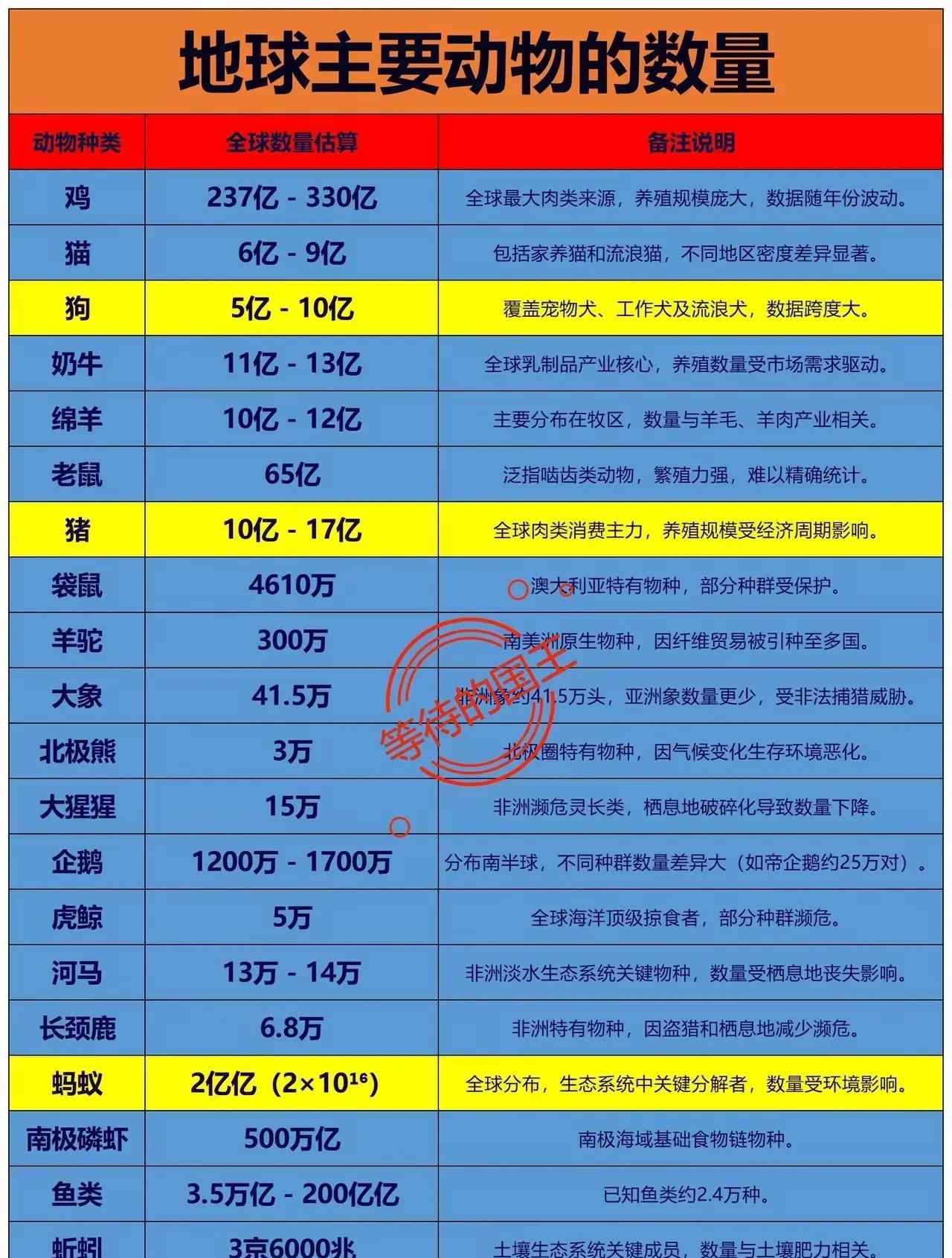 轻松一刻：看了这些数量，人类没法比啊！[吃瓜]