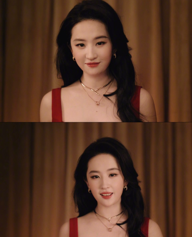 宝格丽真的怕了这次刘亦菲头发都干脆不做造型了，管它什么盘发更能突出珠宝之类的在