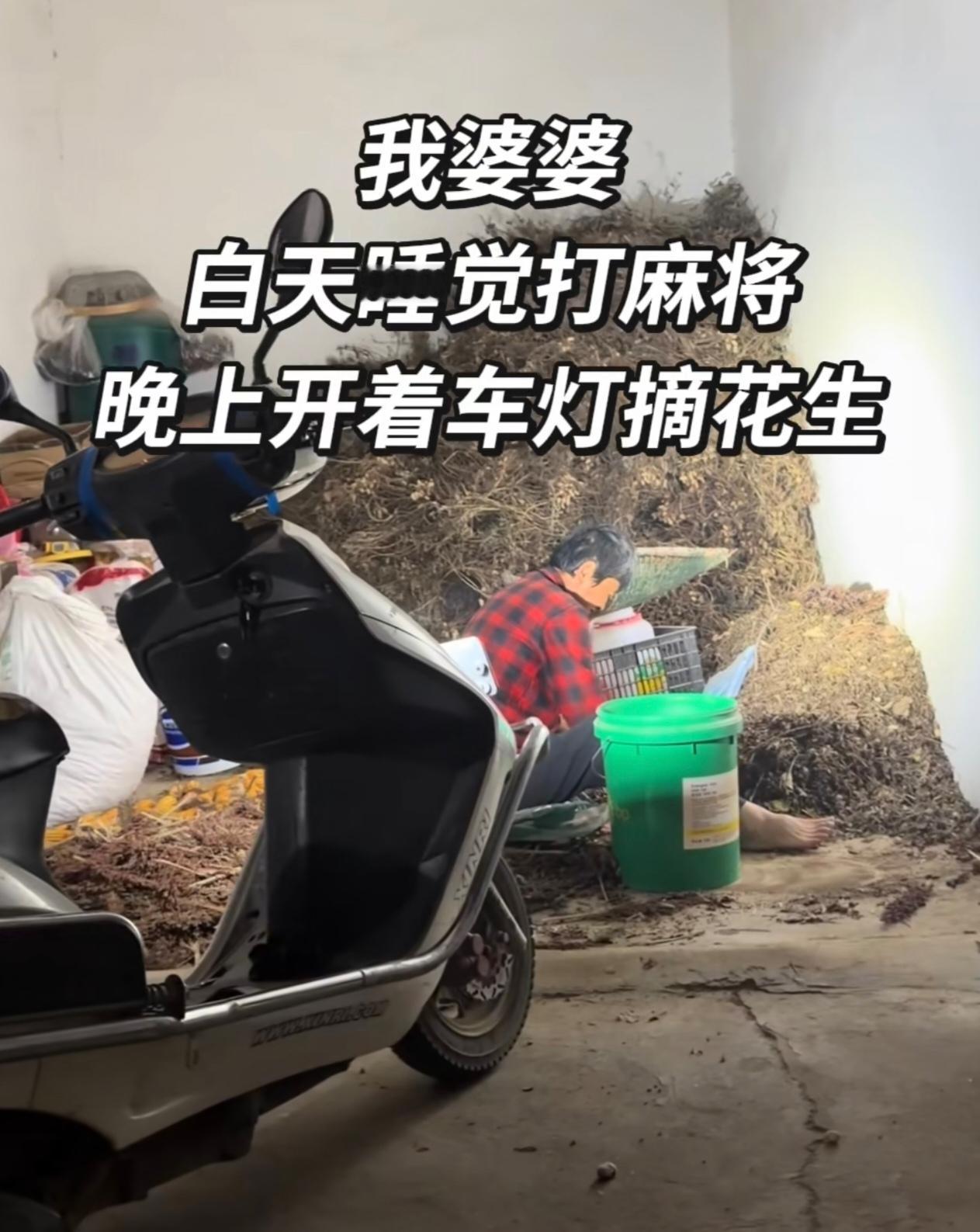 白天游门走四方，晚上点灯补裤裆，说的就是我姐的婆婆。我姐的婆婆，天没亮下地干