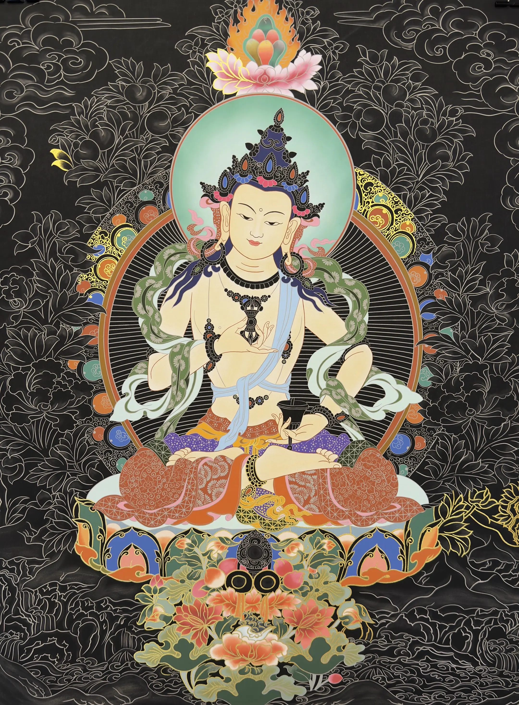 描金 唐卡 金刚萨埵 画稿 材料