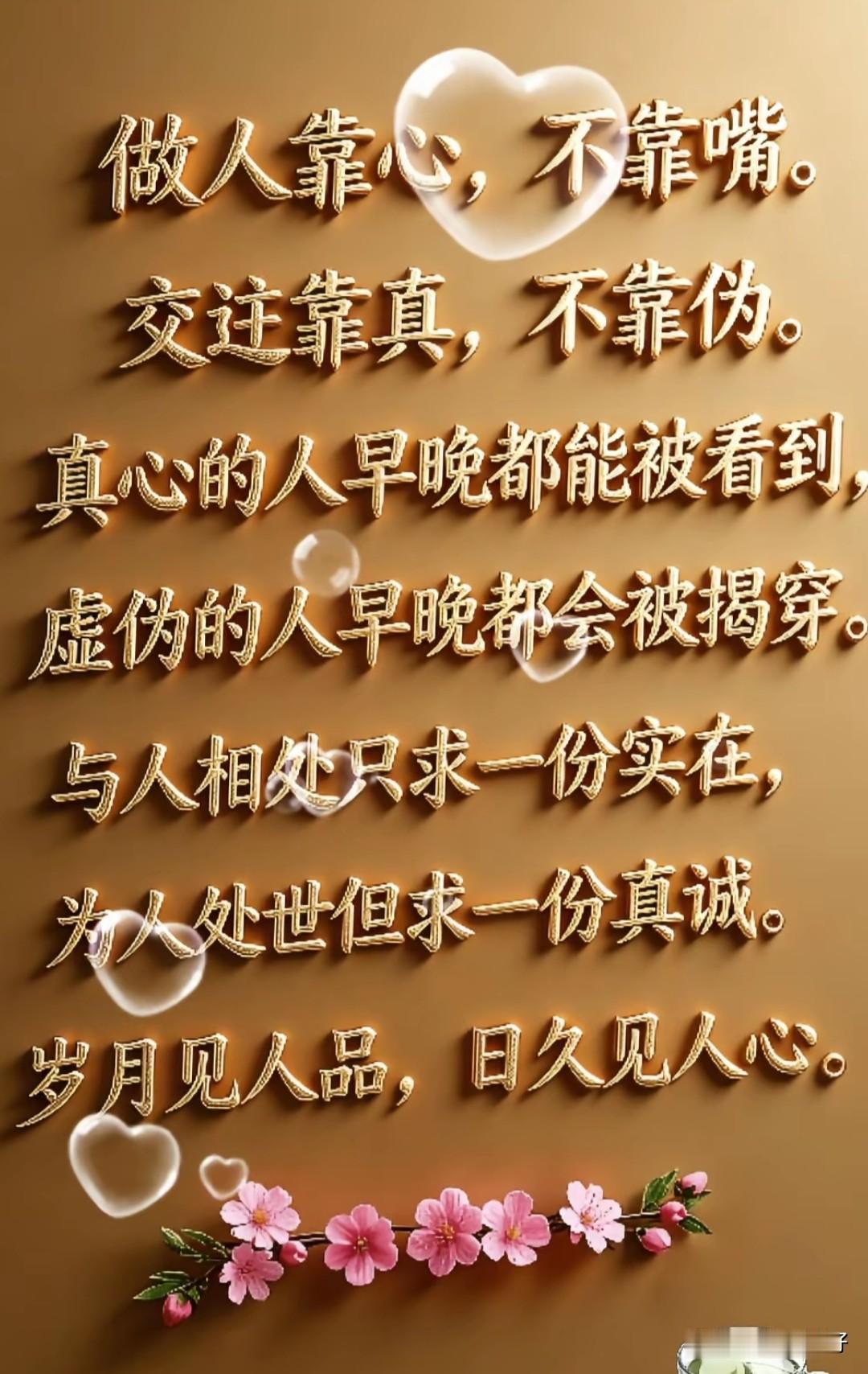 人心藏在血肉中，看不见，摸不着，唯有久处才能显现。容颜会骗人，话术会伪装，唯