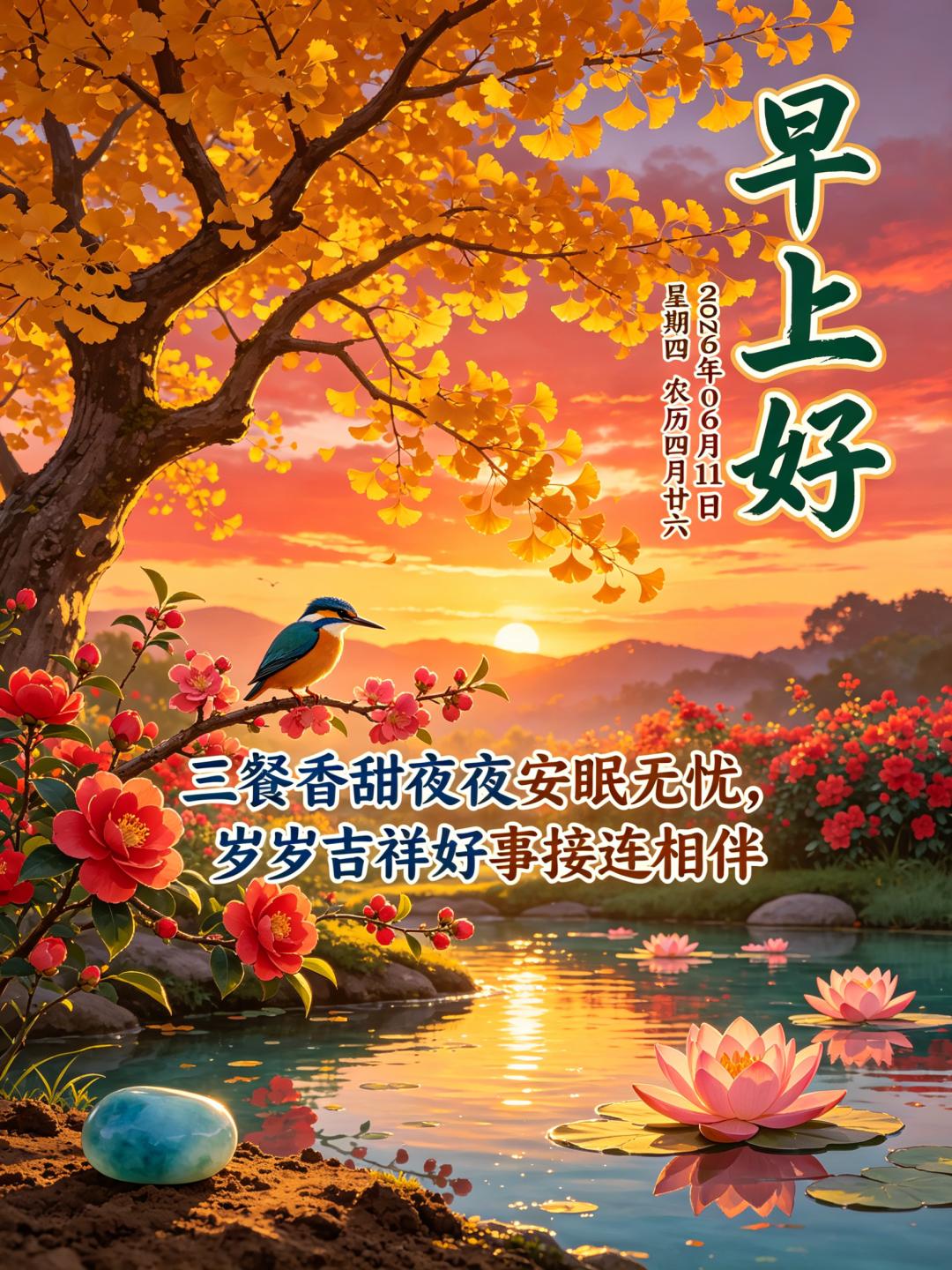😊🌺一句你好心中甜，相互牵挂必有缘；一来一往一句话，一早一晚都牵挂；一心一意