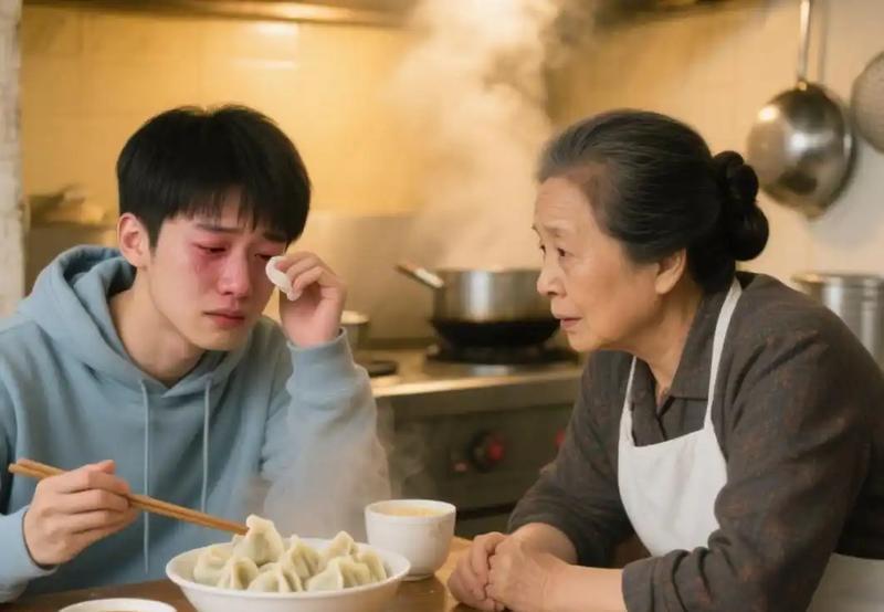 7岁男孩被拐20年，在路边吃饺子，突然说道：这是我妈妈的味道。饺子端上桌时，热