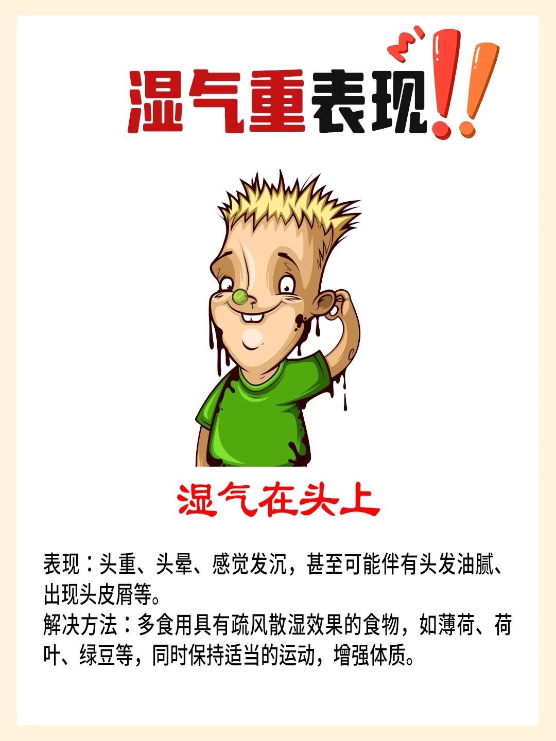 你身体4个地方有湿气吗