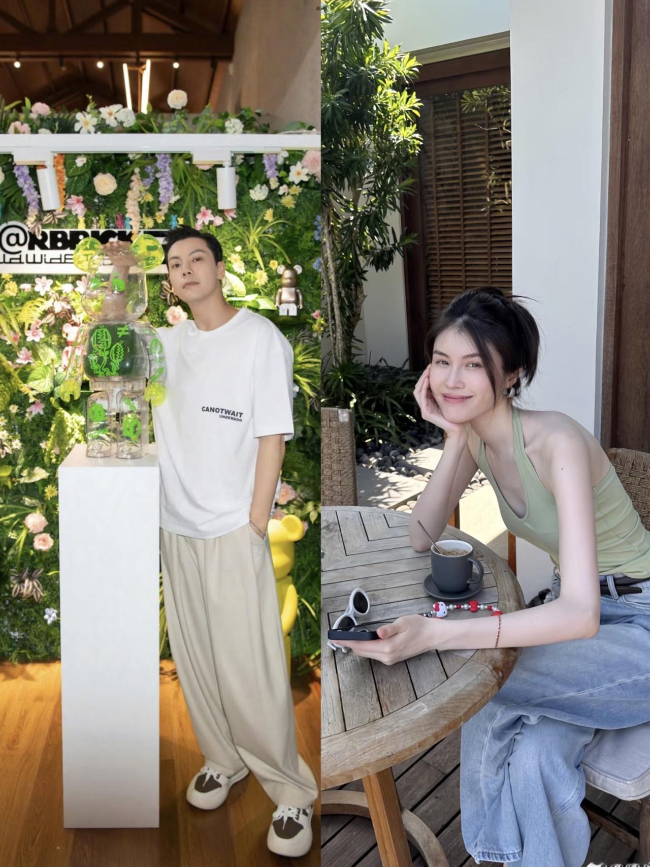 闷声干大事还得是这两位，B超照片和真小孩一起发……好命哥陈伟霆和何穗直接升级
