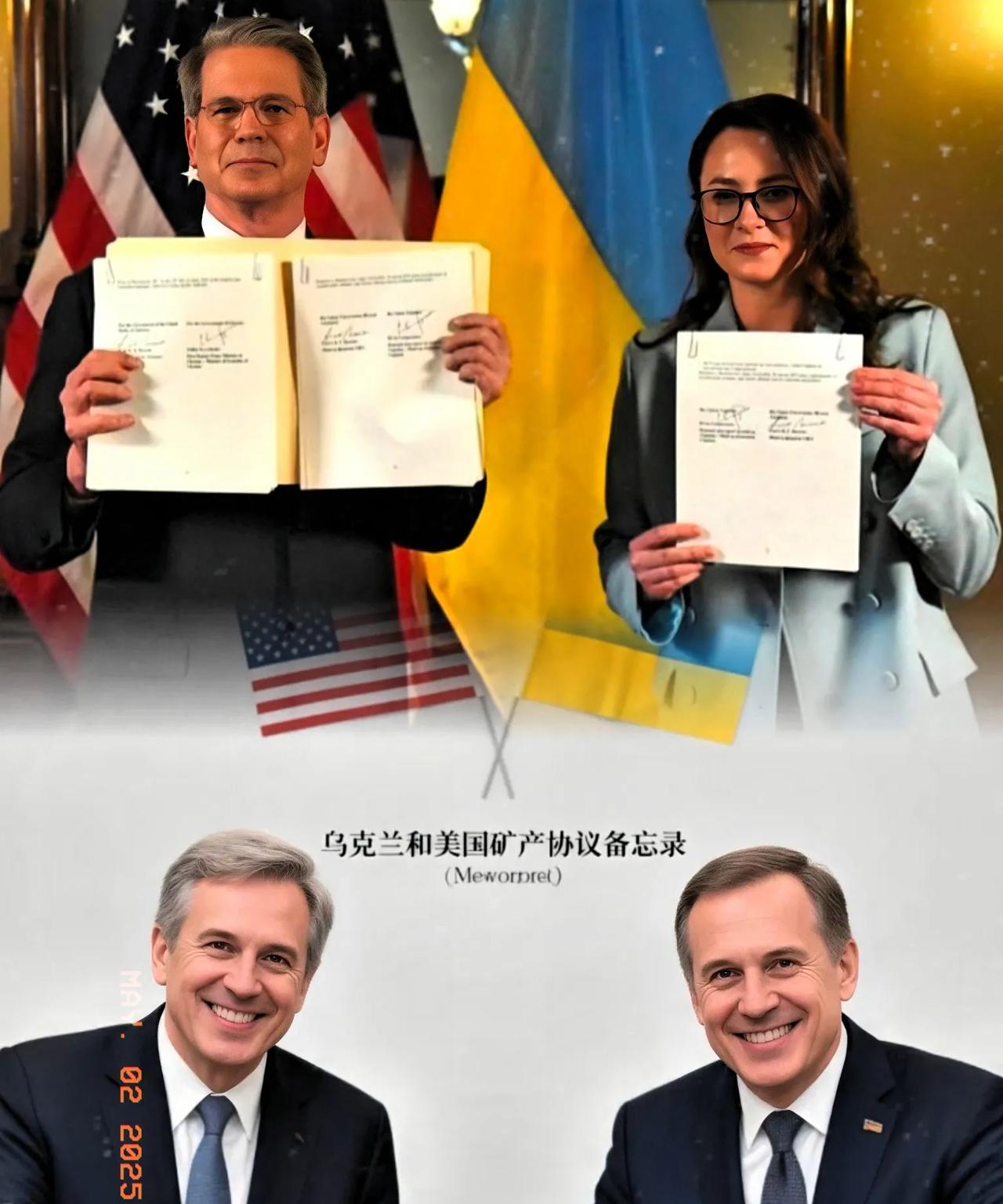 矿产协议一签双方都急于表态，各自仿佛在急于告诉全世界自己才是在这一方面的巨大外交