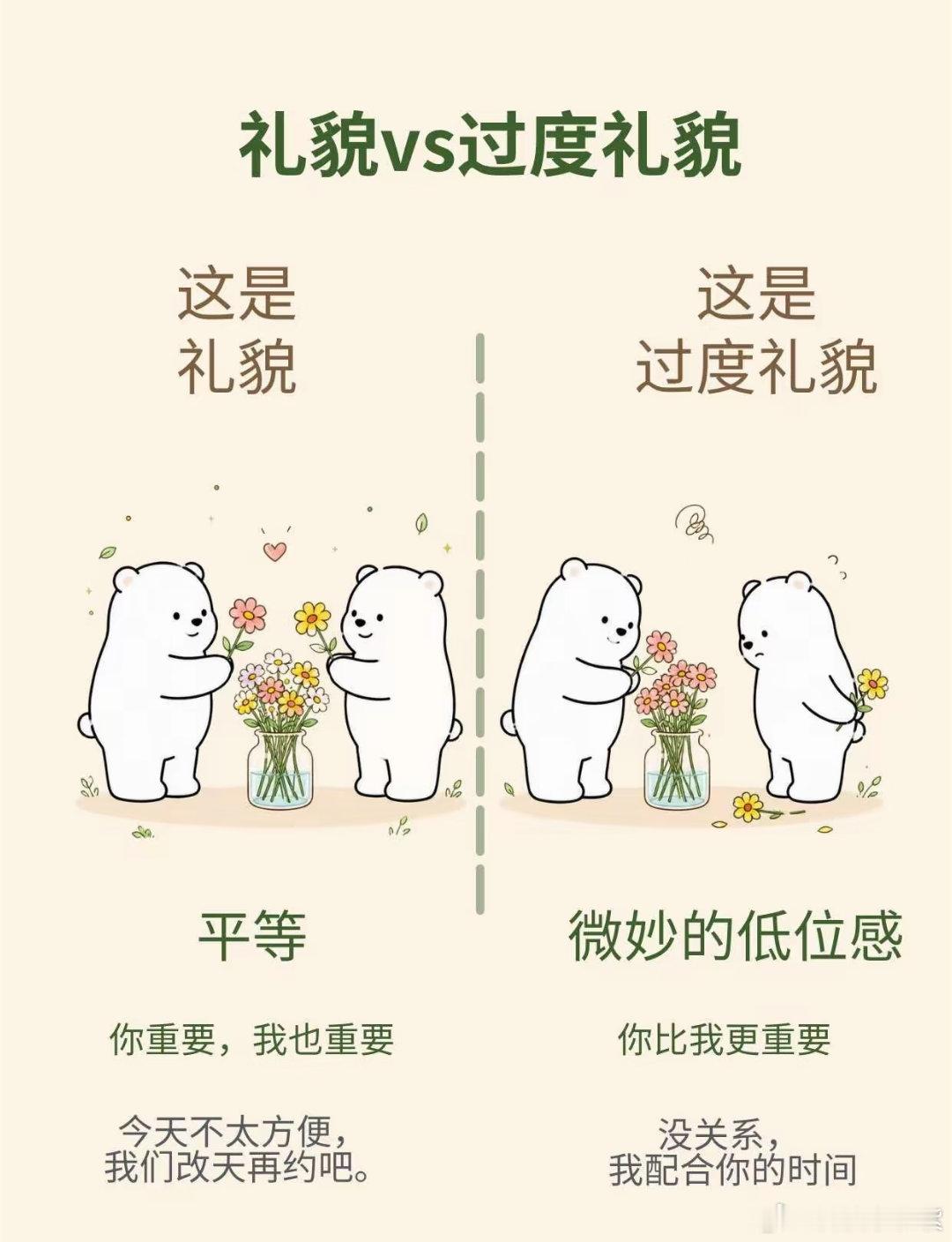真的建议大家不要过度礼貌原来礼貌也有过度的说法？我本身习惯待人礼貌，平日里说话总