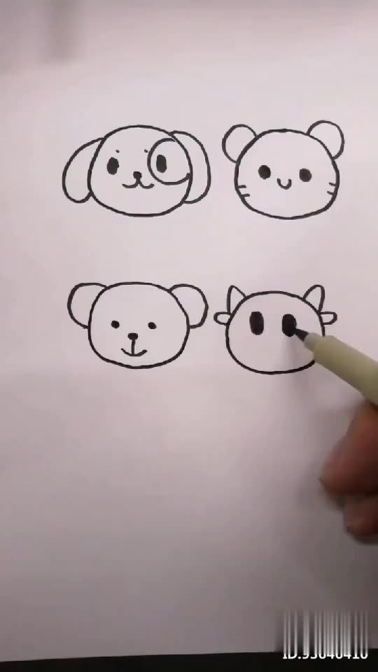 打开 打开 用圆画各种小动物,你认识几种呢?_动物世界 打开 打开 用圆画各种小动物,你认识几种呢?