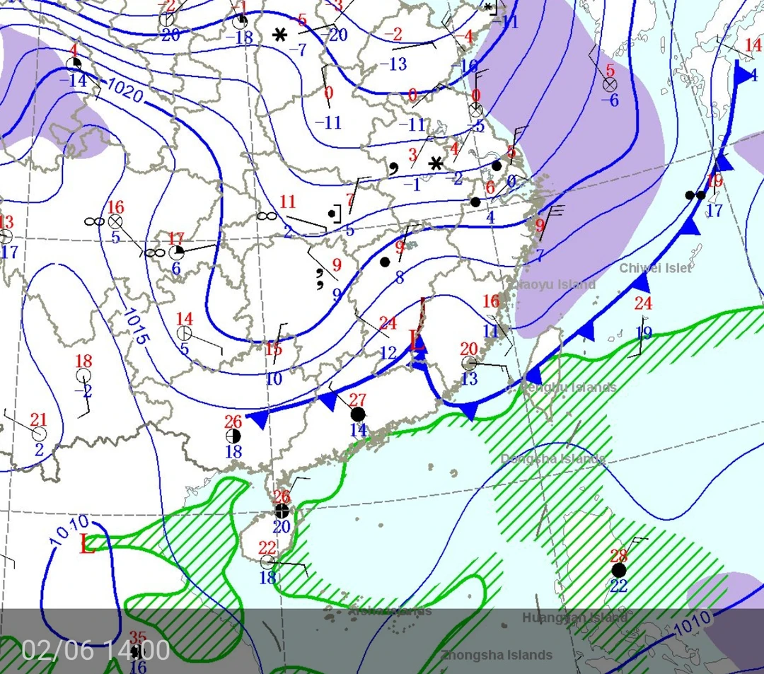 广东周末转寒冷天气，春节天气出炉