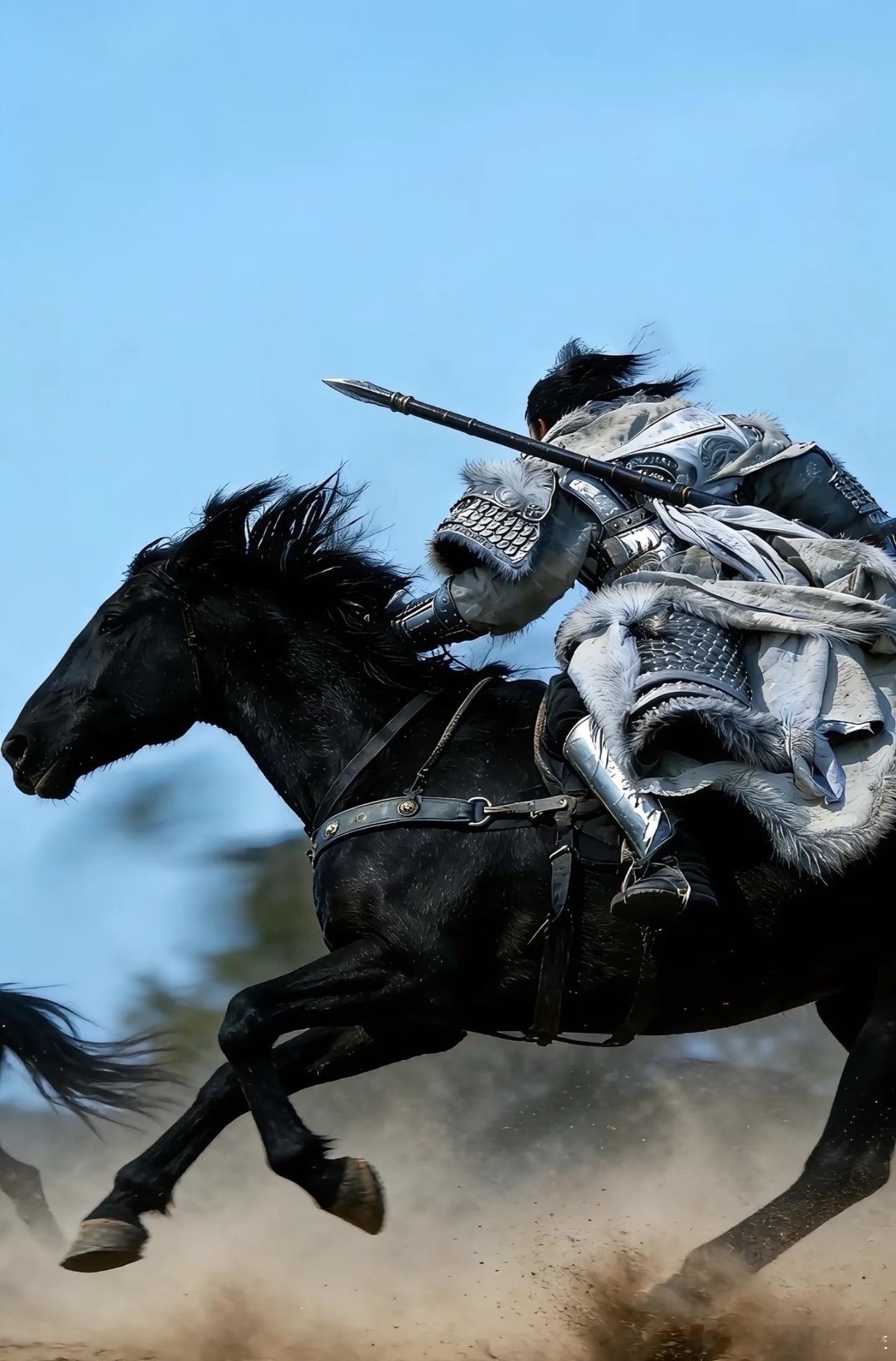 这个镜头角度拍项羽的马上英姿简直天才