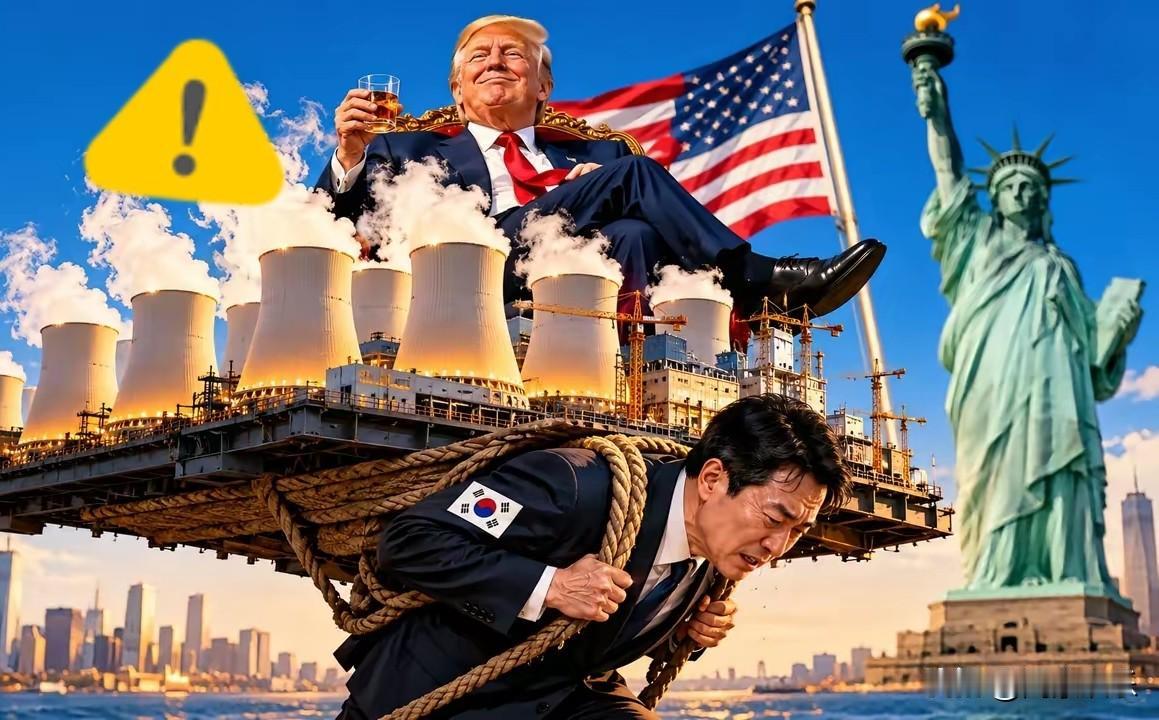 川普这次给韩国送上了一份堪称“史诗级”的合作协议：韩国自备干粮、自带供应链，砸