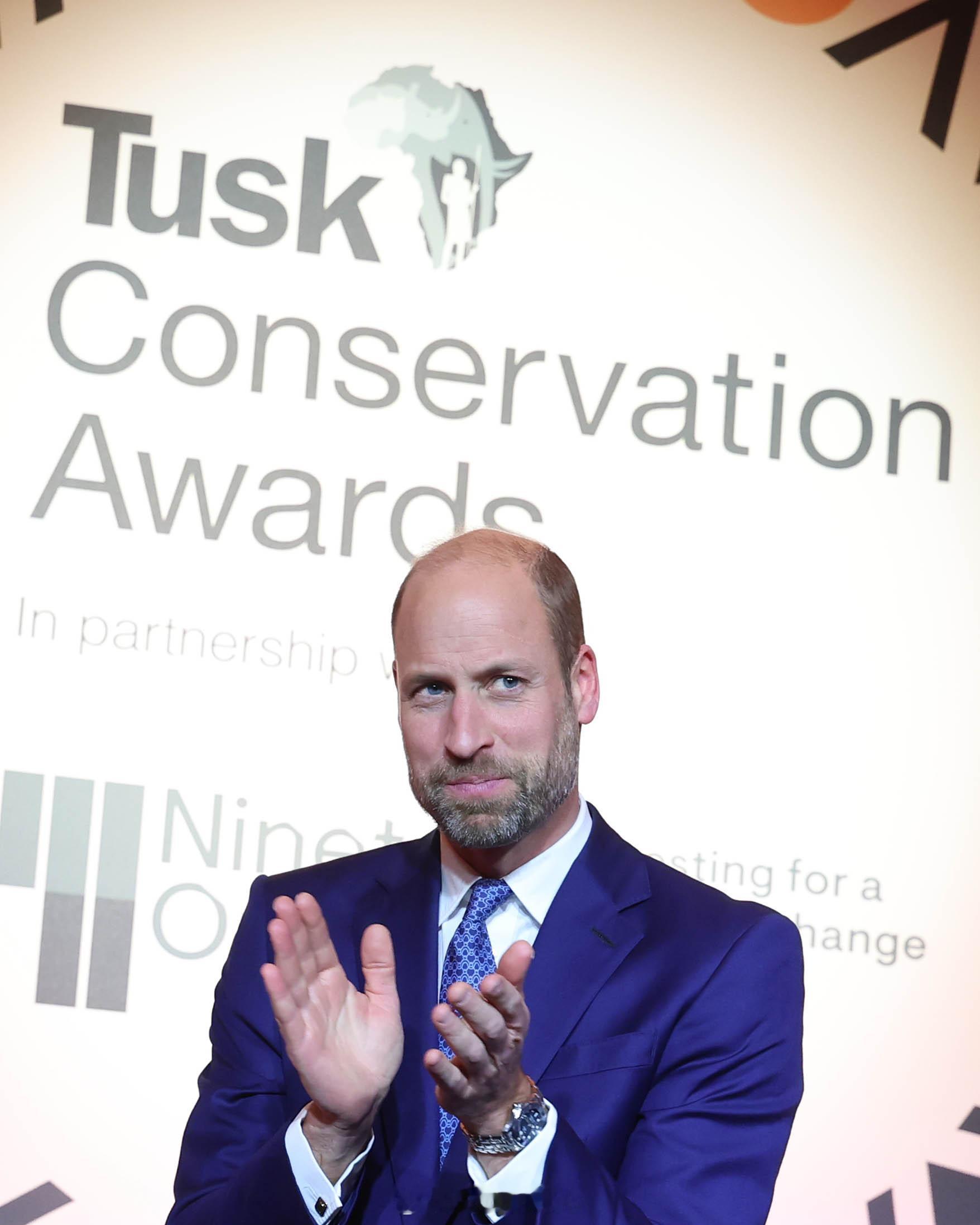 威廉王子2025年11月26日，威廉王储在伦敦萨沃伊酒店出席2025年度图斯