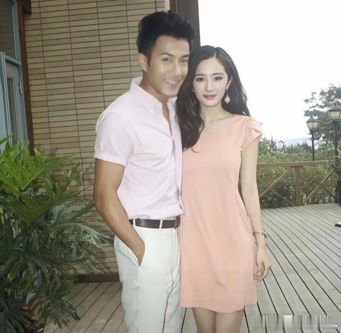 杨幂和刘恺威年轻的时候。