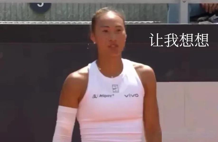 差点“吞蛋”！结果发现“油条”好吃。达尼洛维奇第一盘就是这样被郑钦文虐没脾气了，