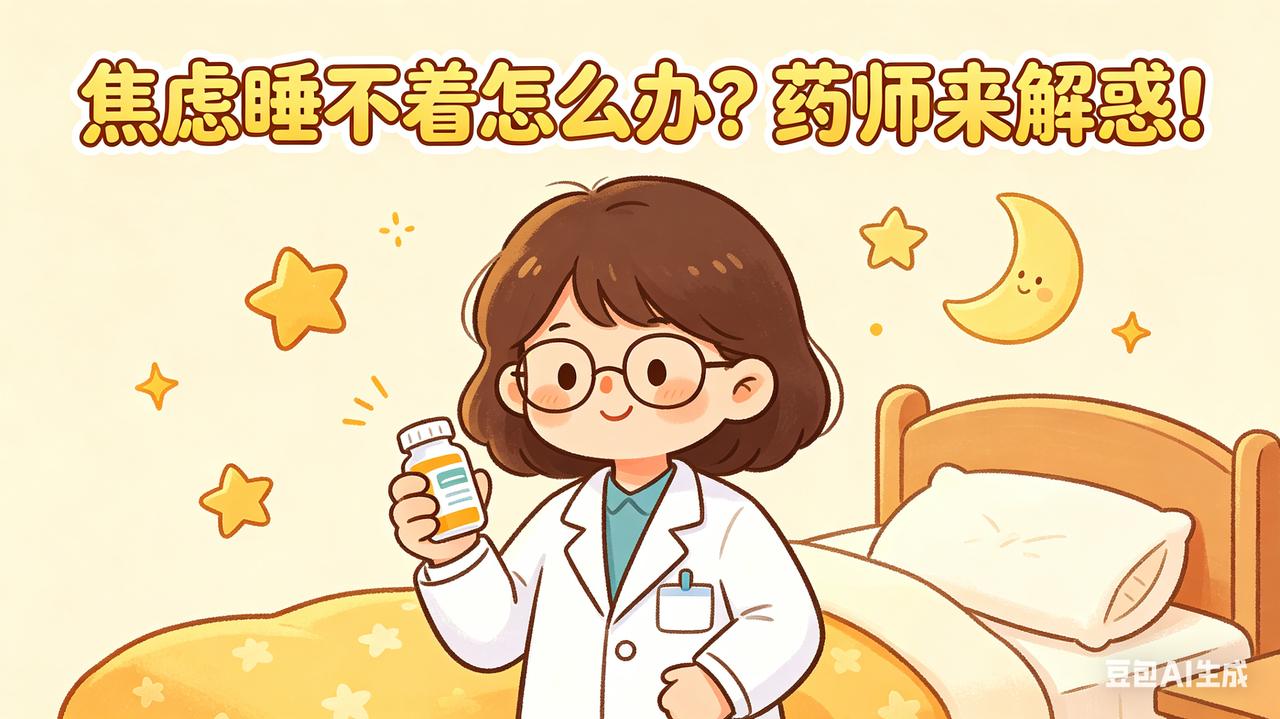 焦虑睡不着怎么办？药师来解惑！大家好，我是倩倩药师。最近很多朋友跟我倾诉