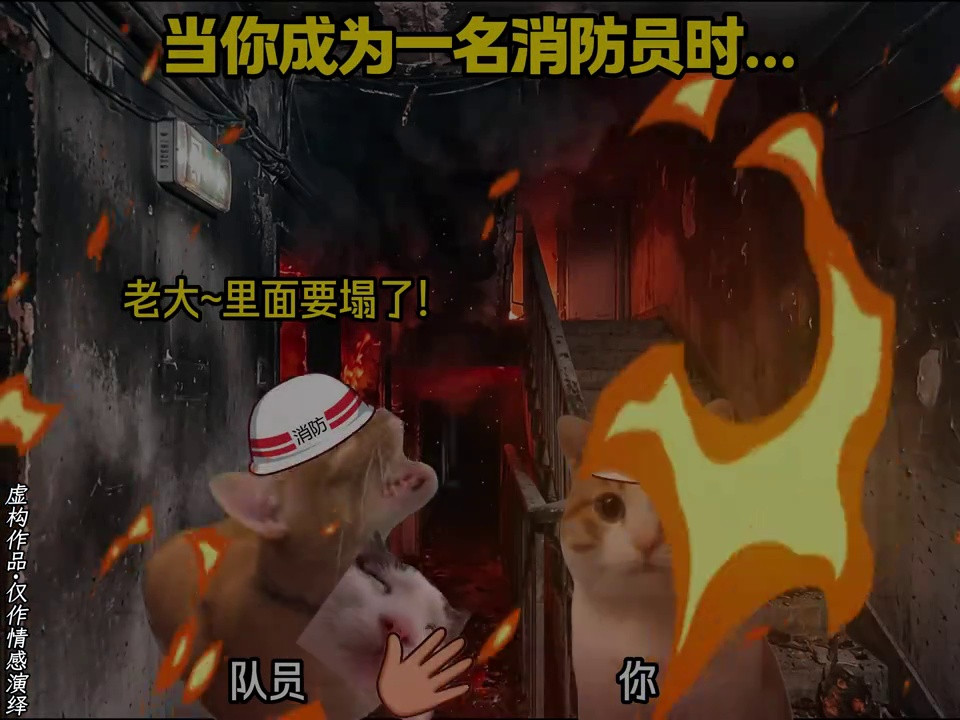 当你成为了一名消防员……