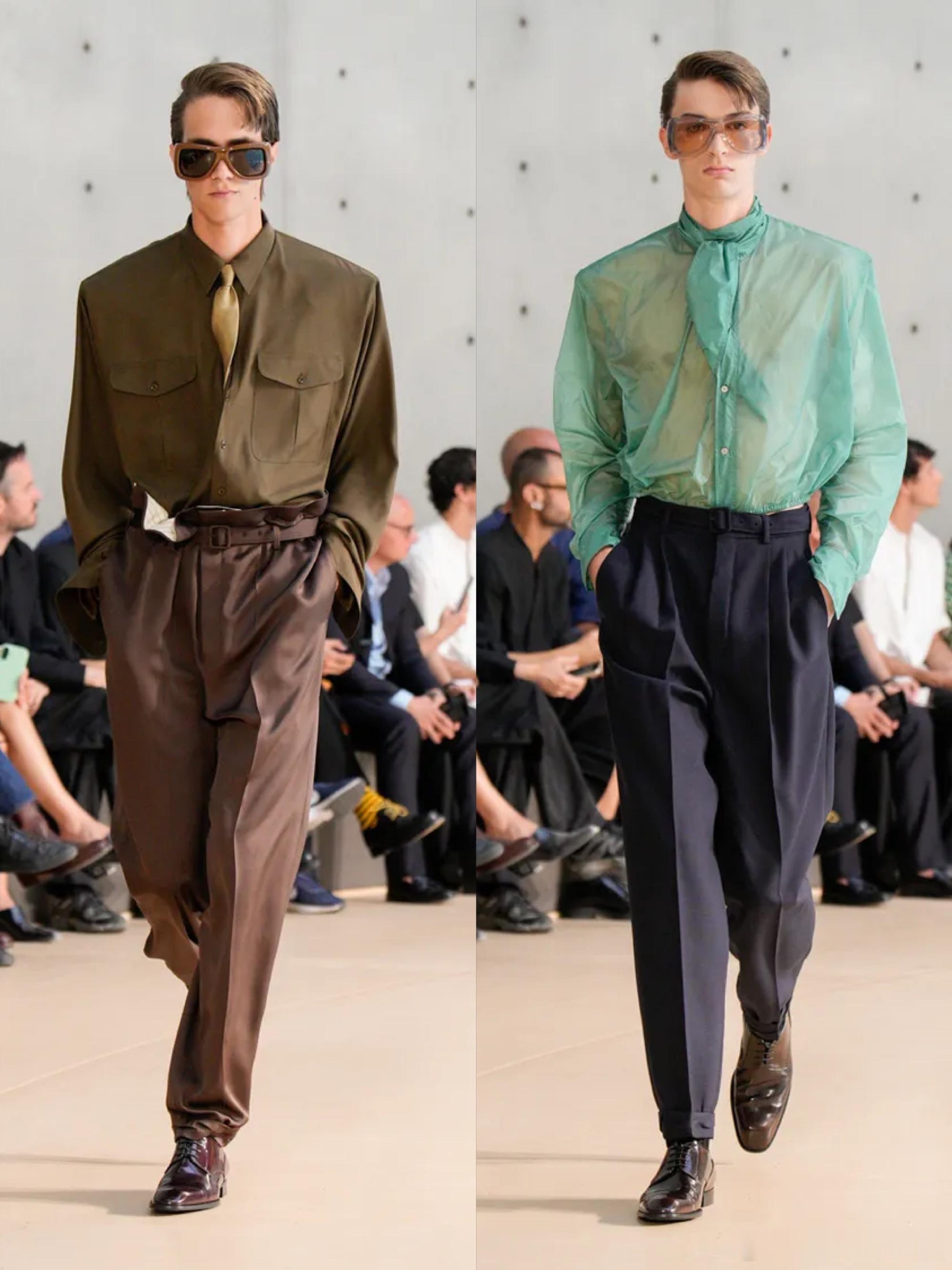 SaintLaurent2026春夏男装系列🏝️这系列廓形与西裤依旧是重点