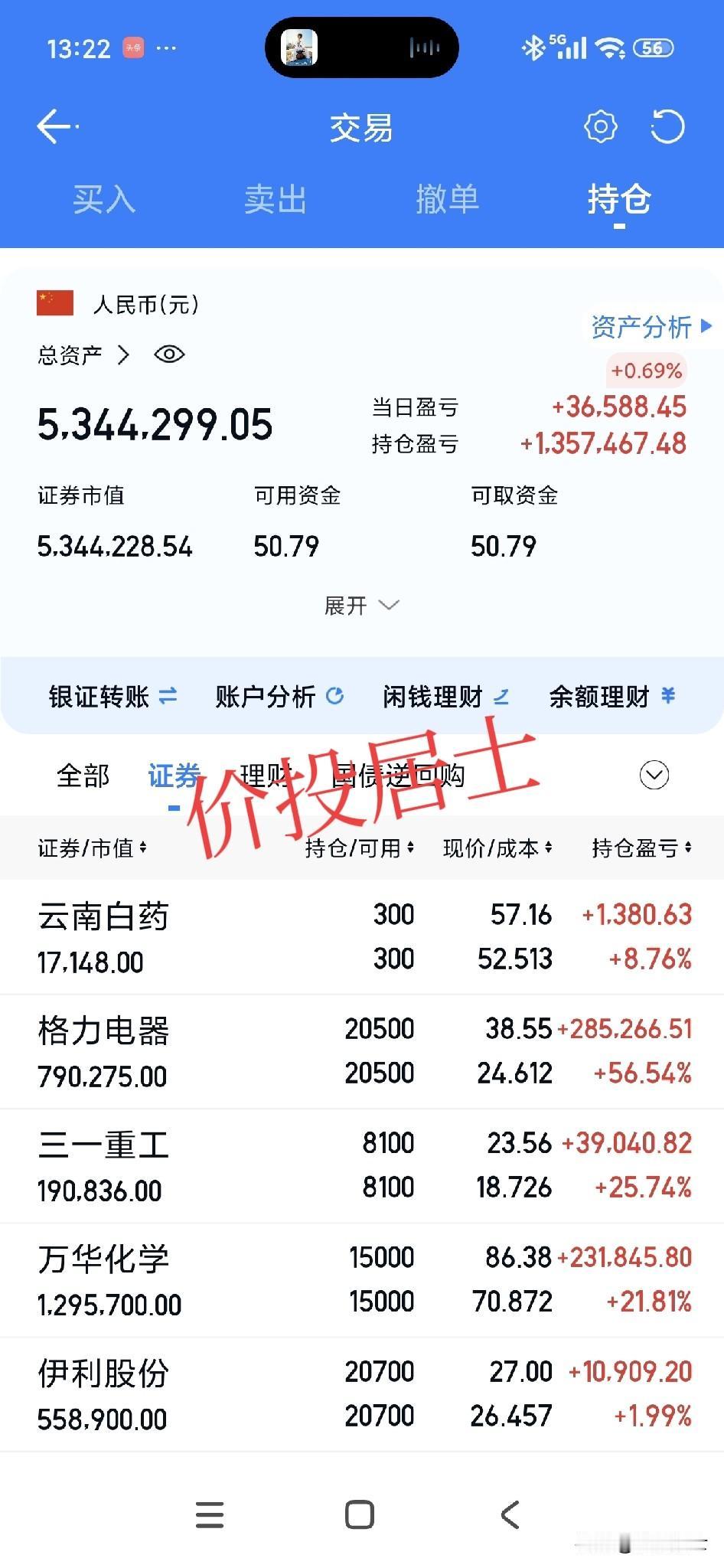 无论走势怎么走，最终的结果一定核心资产股票承接下大部分的投资属性，如若不然，最后