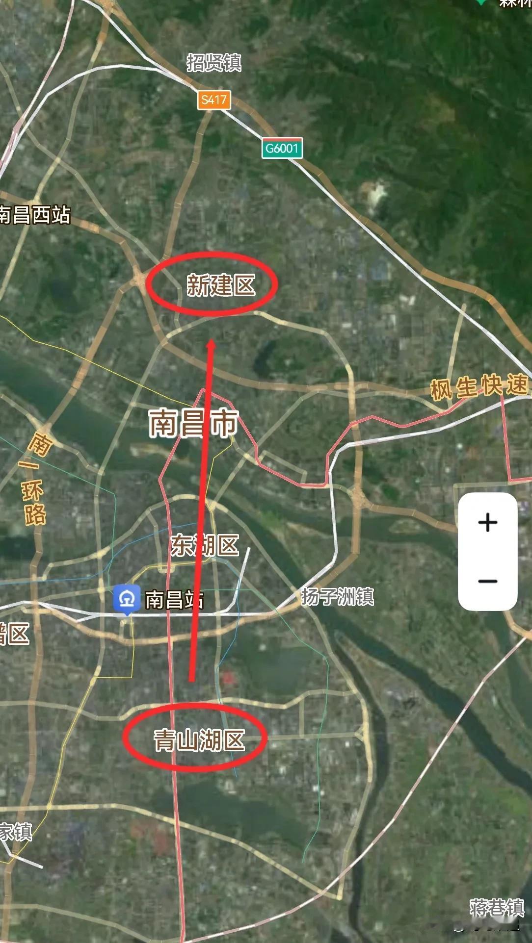 南昌市，从青山湖区4到新建区2是提拔重用吗？新建区，总面积1212平方公里，下