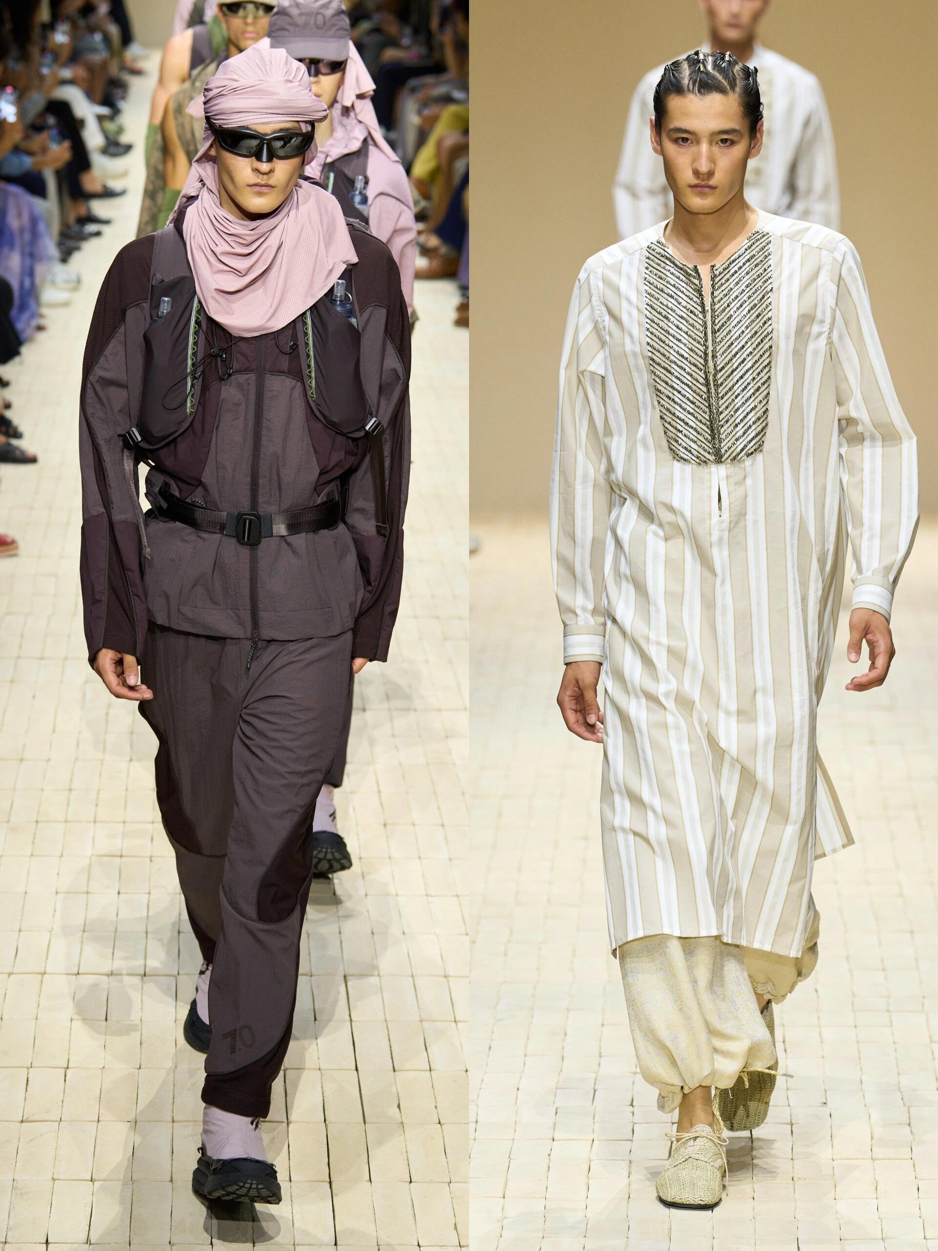 EmporioArmani2026春夏男装秀场上的六位中国模特🇨🇳海那