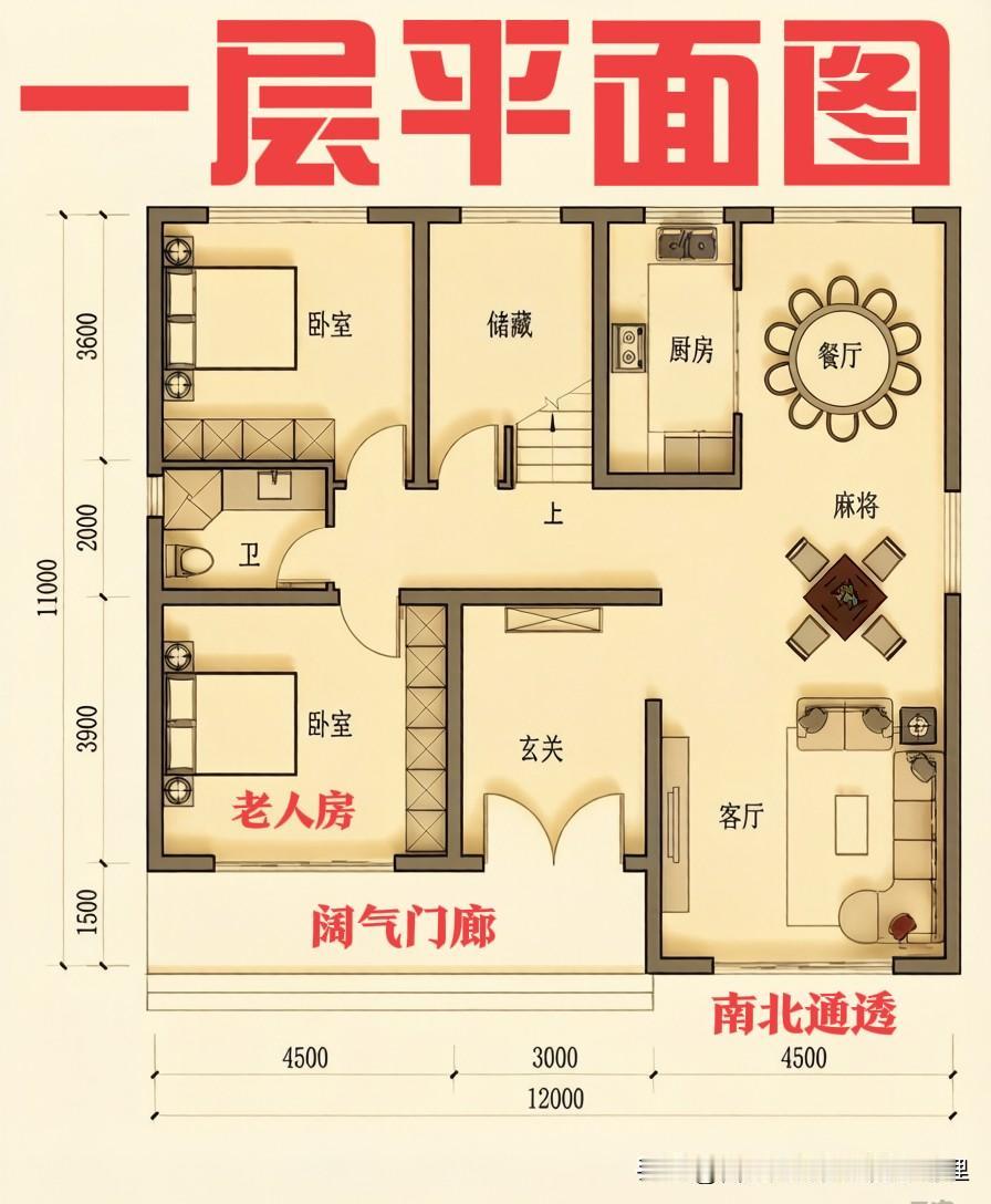 一款“挑不出毛病”的建房图纸😡😡平面布局实用舒适，外观简约耐看，
