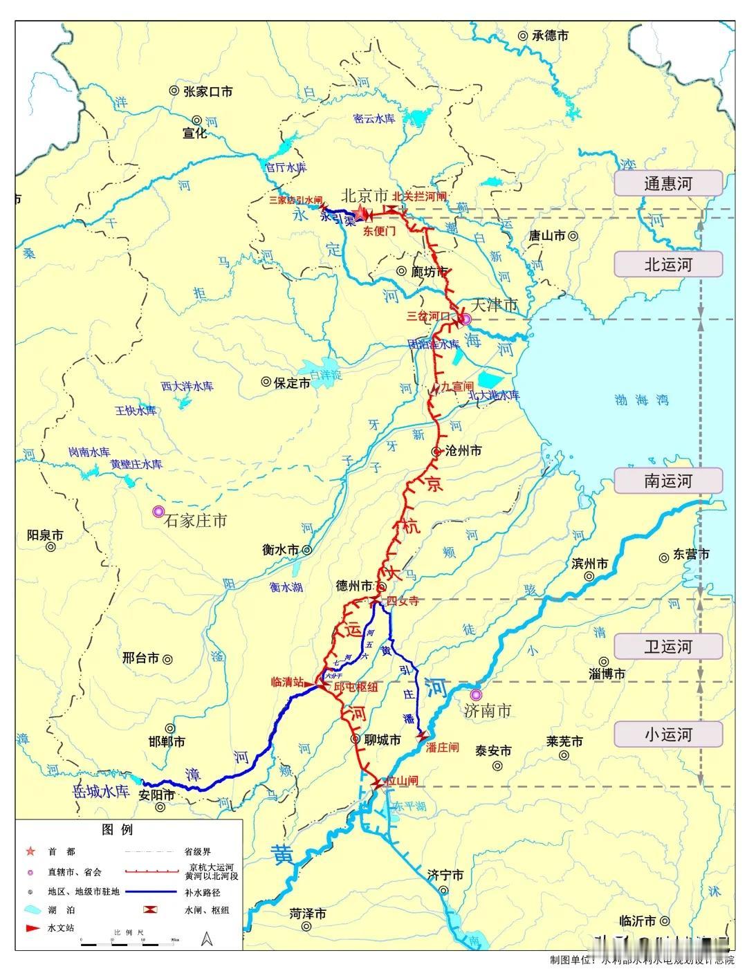 【中国山东:“京杭大运河”黄河山东段南北互通工程方案】:①“船闸枢纽”方案:即