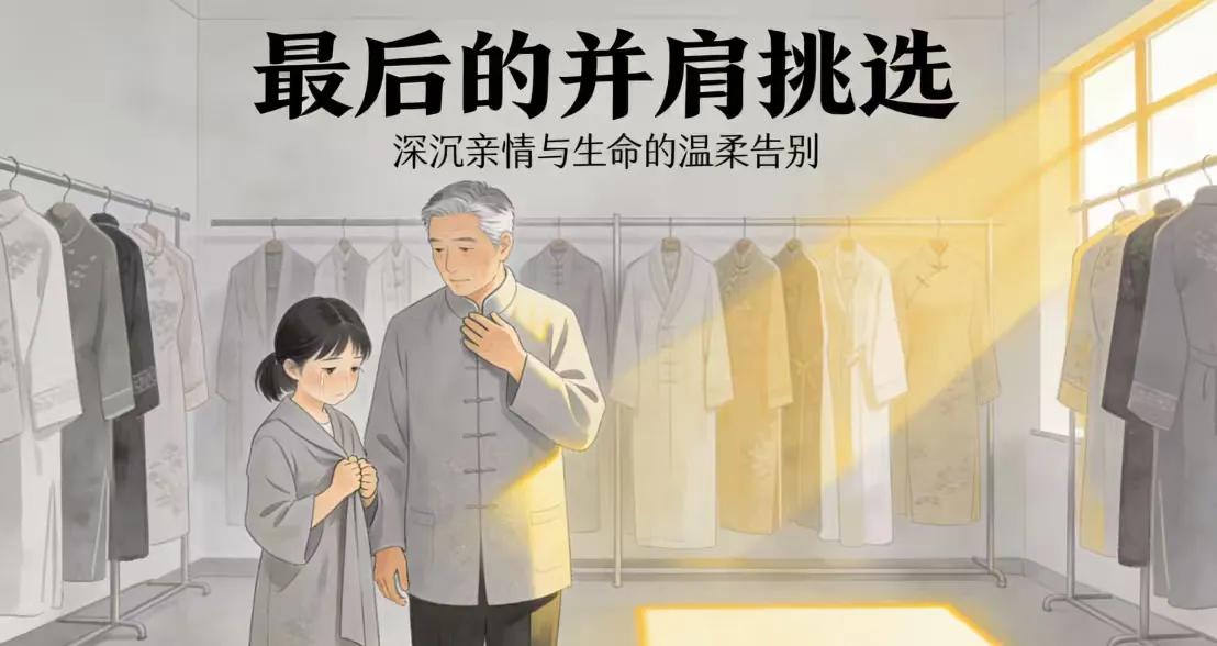 肝癌晚期父亲让女儿陪着买寿衣：一场提前的告别，一个无声的爱止痛针的药效还在持