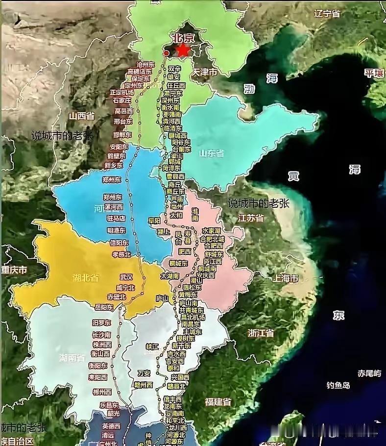 京港高铁相对于京广高铁，县级站点为什么这么多？打开京港，京广两条南北交通大动脉路