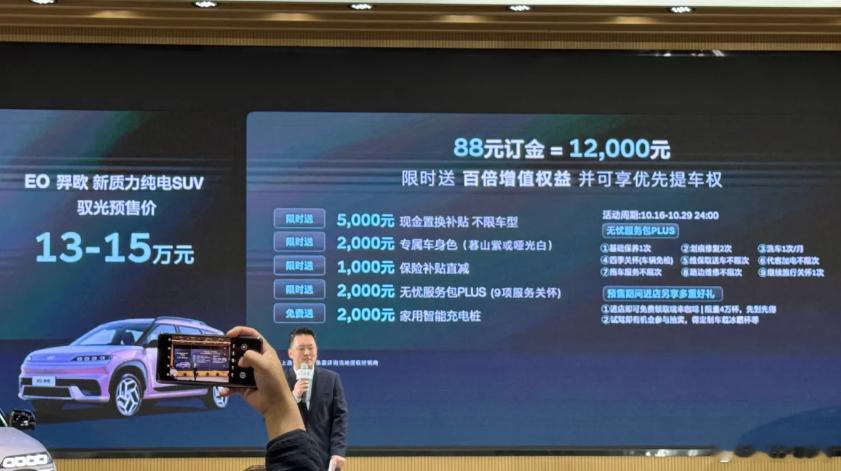 现代EO羿欧纯电续航722km（88度电池），只要15万，是不是看起来挺屌的，