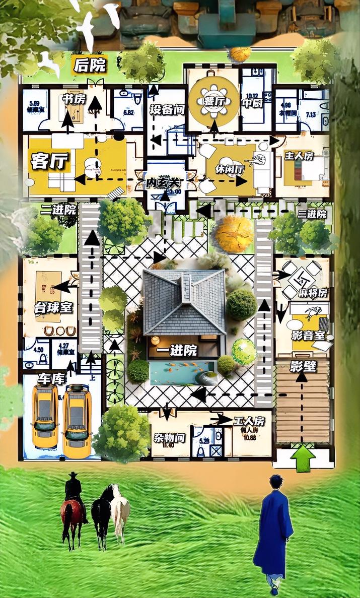 谁懂，长在我审美点上，602㎡顶级大合院，相比大平层，青出于蓝而胜于蓝魅魔，与普