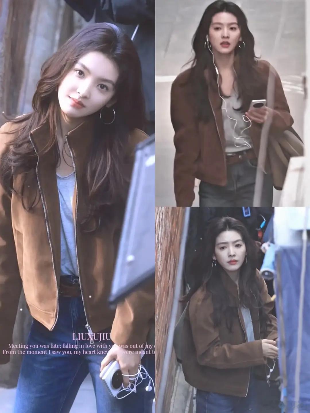 章若楠拍现偶还是挺加分的，毕竟造型好看