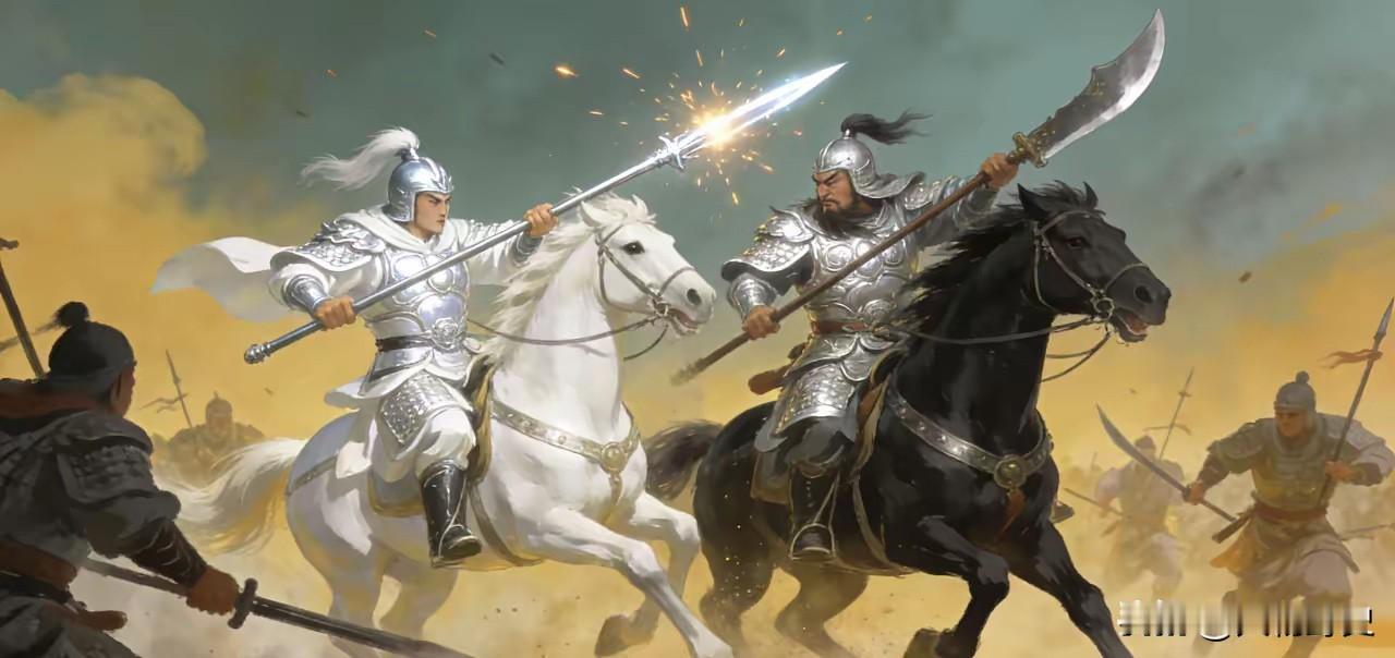 赵云学艺时，师父童渊对他说：“遇见颜良、文丑要小心，这两人武艺不在你之下。”赵云