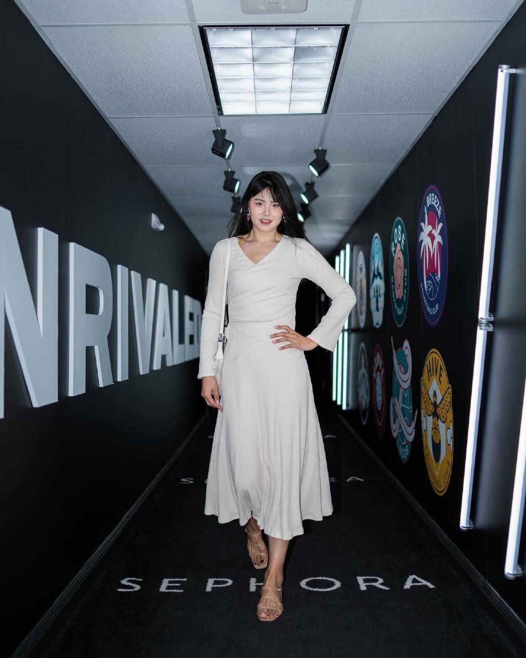 李月汝今早完成在Unrivaled的第八场今天相对此前过去的7场比赛，还可以