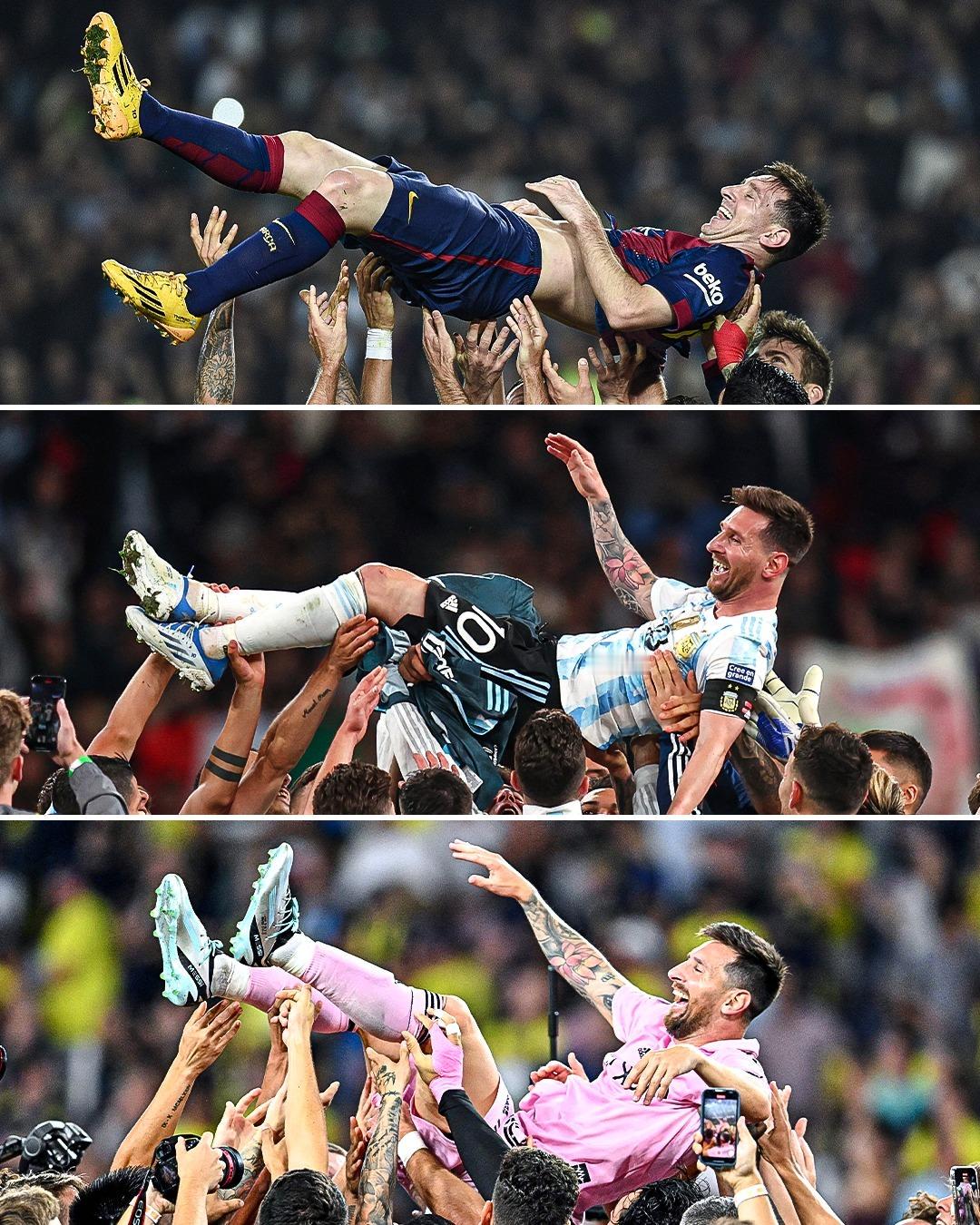 onefootball：莱昂内尔·梅西将成为国王，无论他在哪里踢球👑🙇‍♂