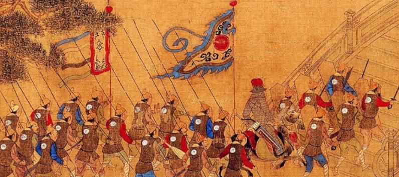 1642年年底的一天清晨，李自成率领100多名精锐骑兵，来到罗汝才的营帐，对守卫