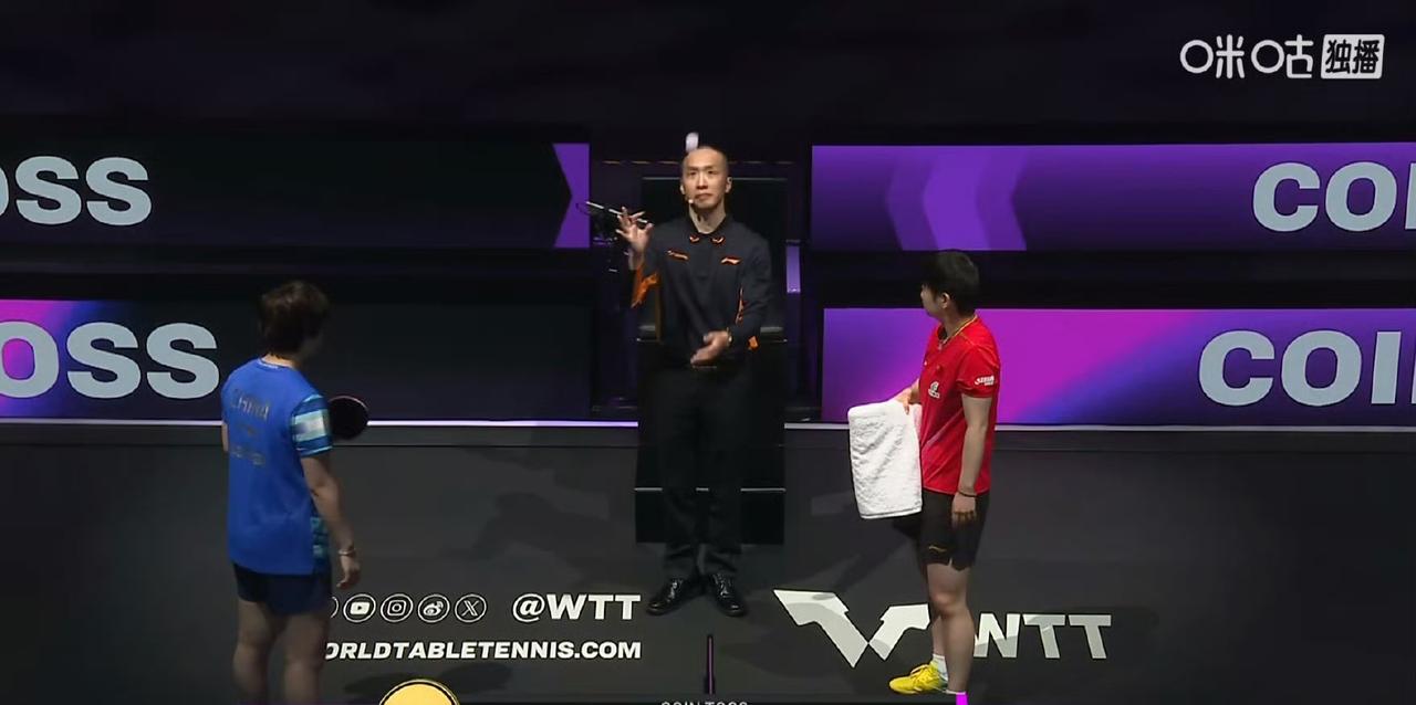 王楚钦🇨🇳VS张禹珍🇰🇷​​​！这是WTT冠军赛澳门站男单半决赛。