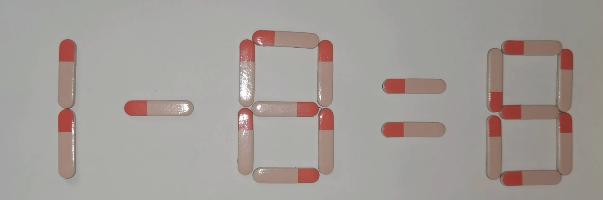 只移动一根火柴，使1-8=8成立，学霸只用了52秒钟