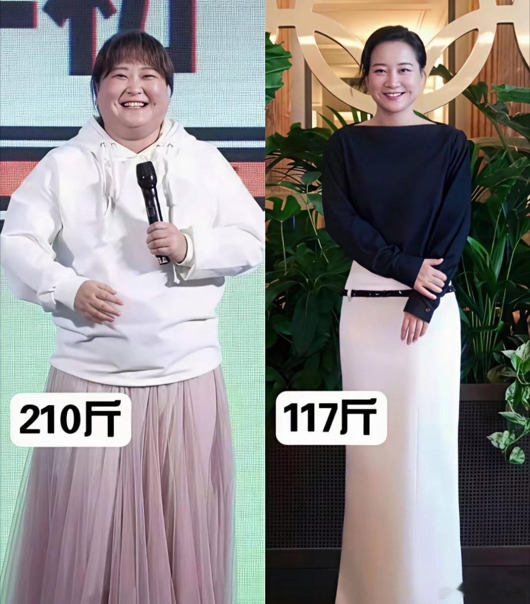 终于看开了。贾玲大方承认体重反弹了，并直言不再逼自己极端自律，怎么舒适怎么来。并