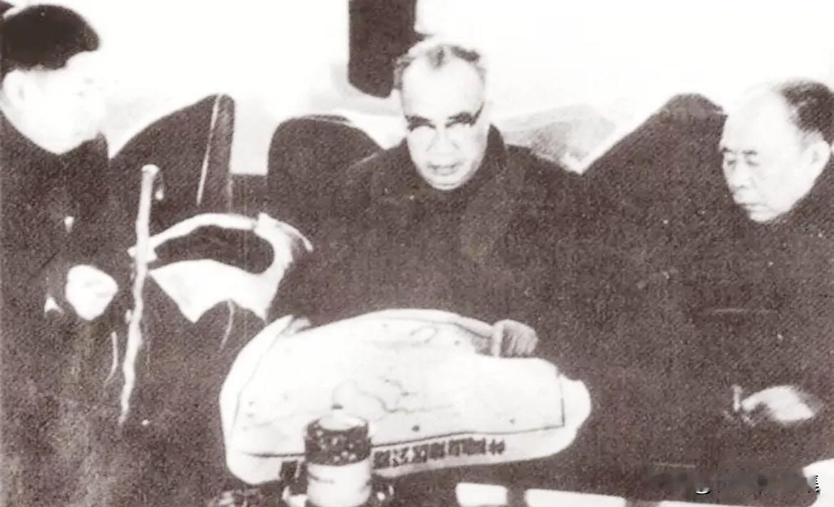 1962年3月4日，时任全国人大常委会委员长的朱德在陈奇涵（右一、时任中国人民解